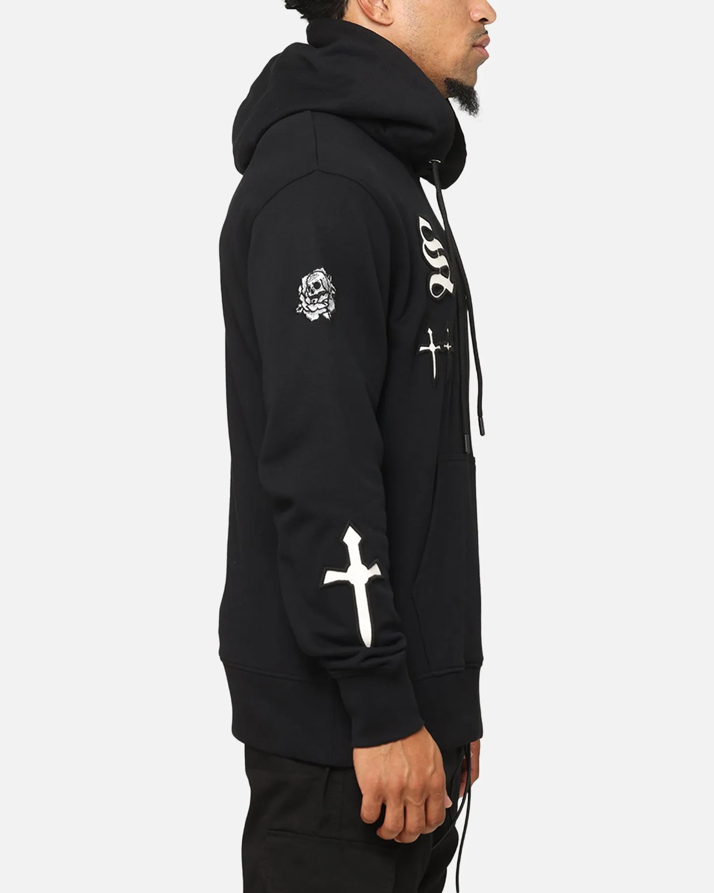 Saint Morta Graveyard V2 Hoodie Black/White Compact Storage Universal Size Adaptation
