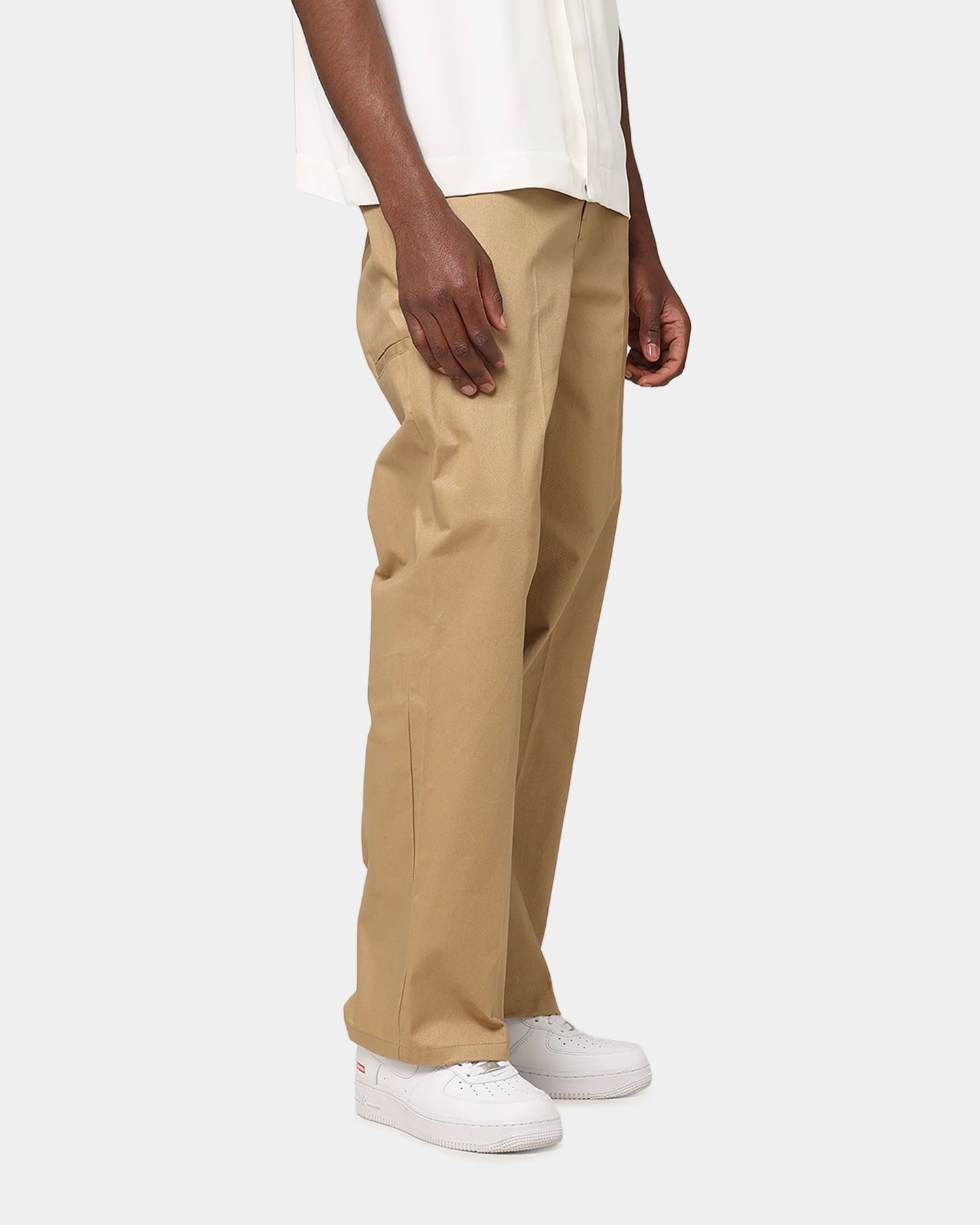 Anti Pilling Surface Padded hips Carre Studio Baggy Pants Tan