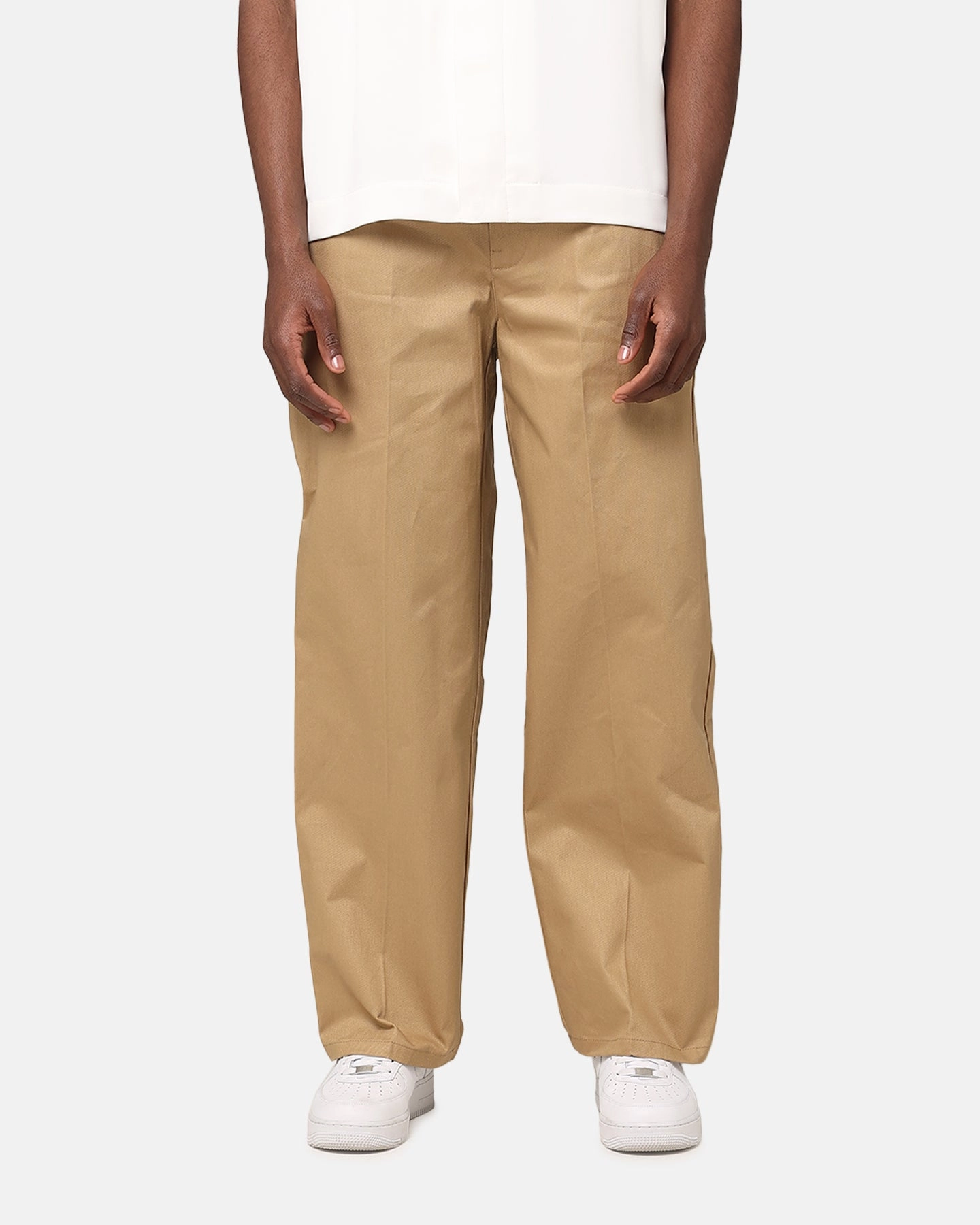 Carre Studio Baggy Pants Tan Cozy Look Comfortable Fit Wear