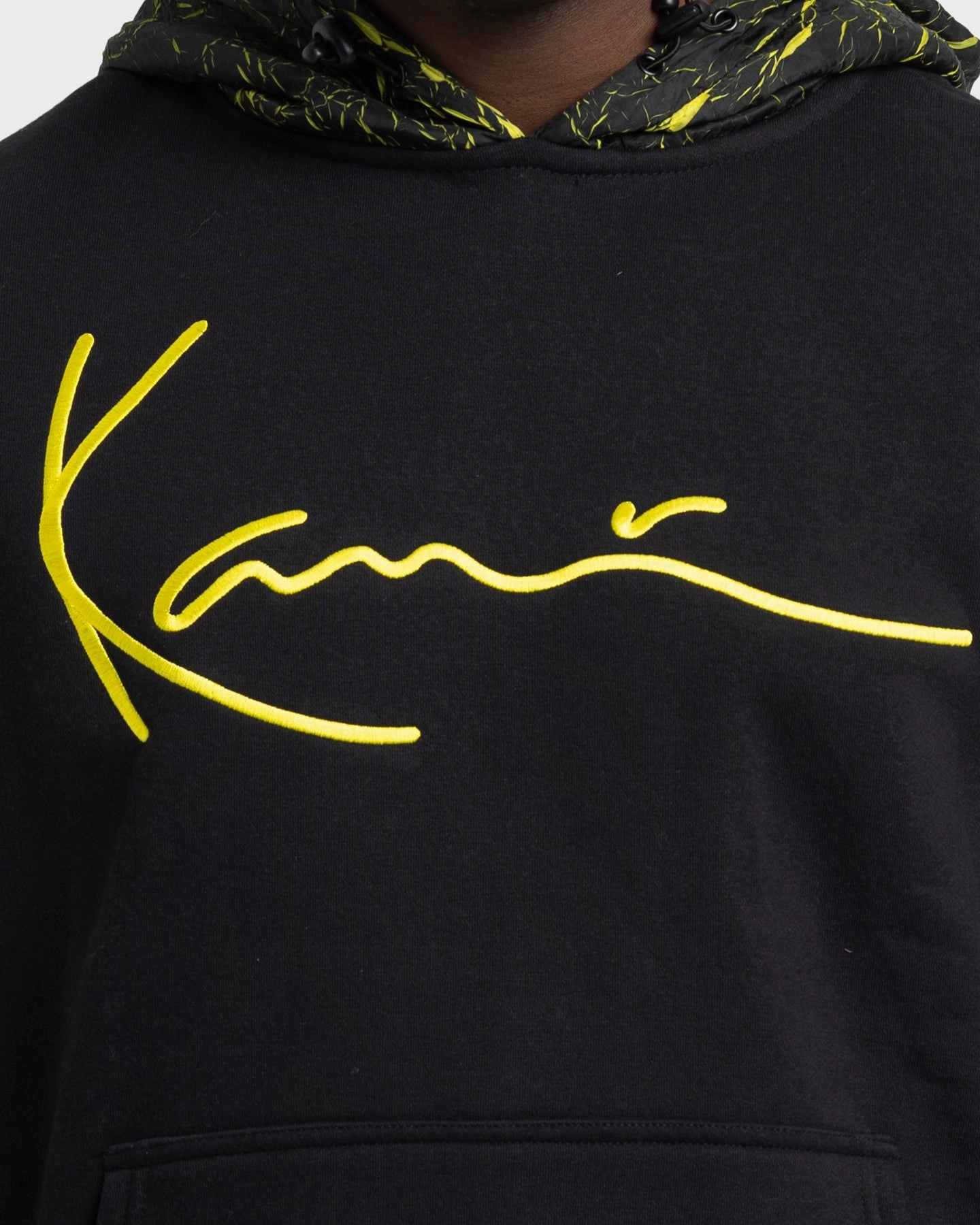 Endure Layer Base Karl Kani Men's Signature Patch Hoodie Black/Yellow