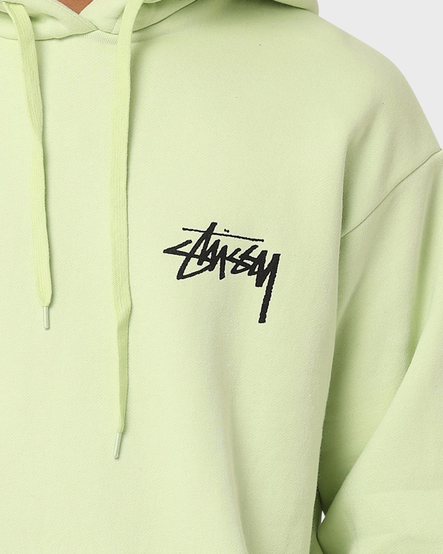 Stussy Fire Dice 50-50 Hoodie Light Green Walk Vision