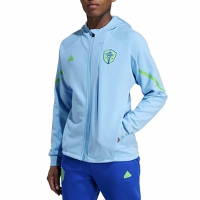 NonChafeEdging detergent Seattle Sounders pre-match presentation soccer tracksuit 2023/24 - Adidas