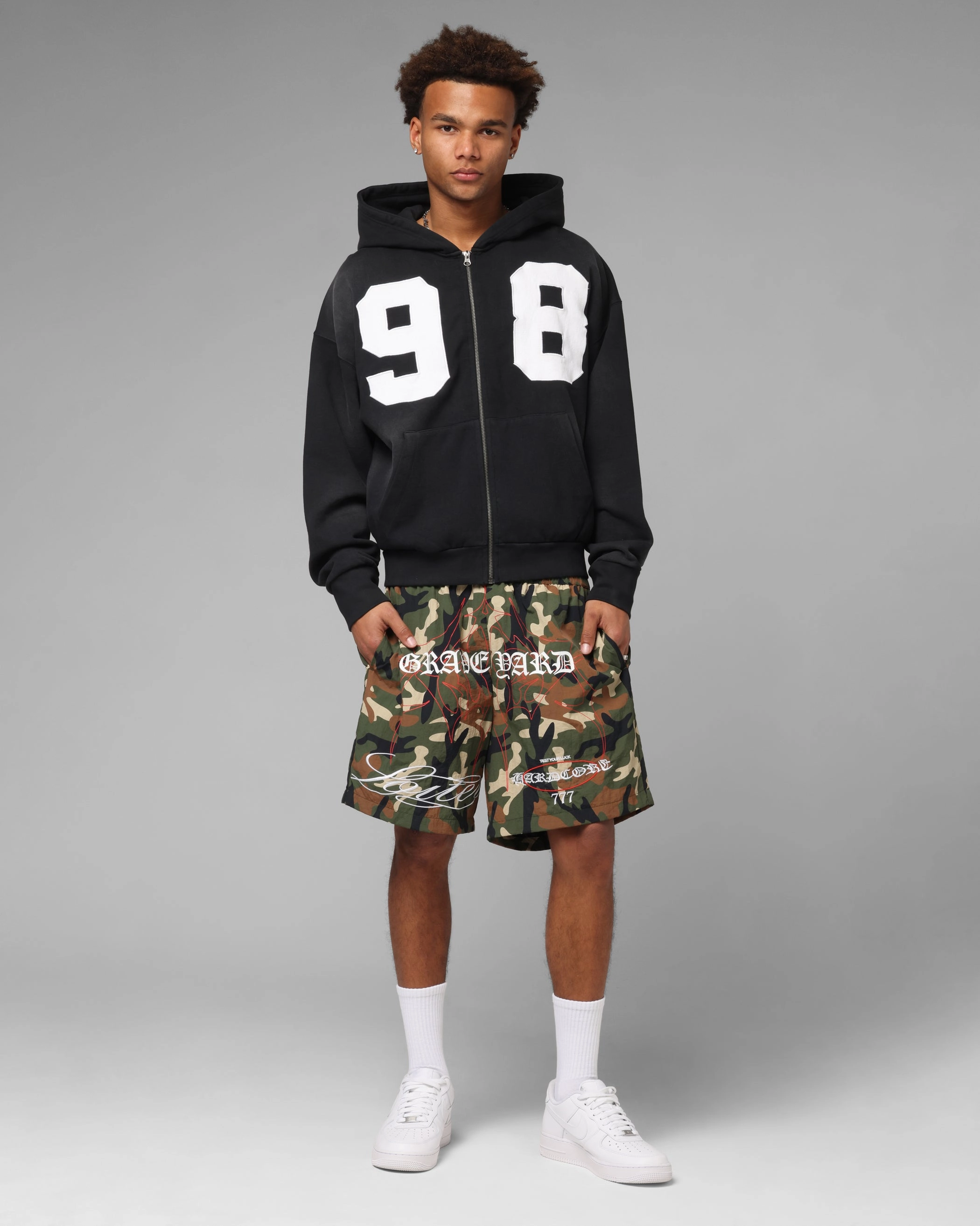 Stylish Comfort Loiter Hardcore Walk Shorts Camo