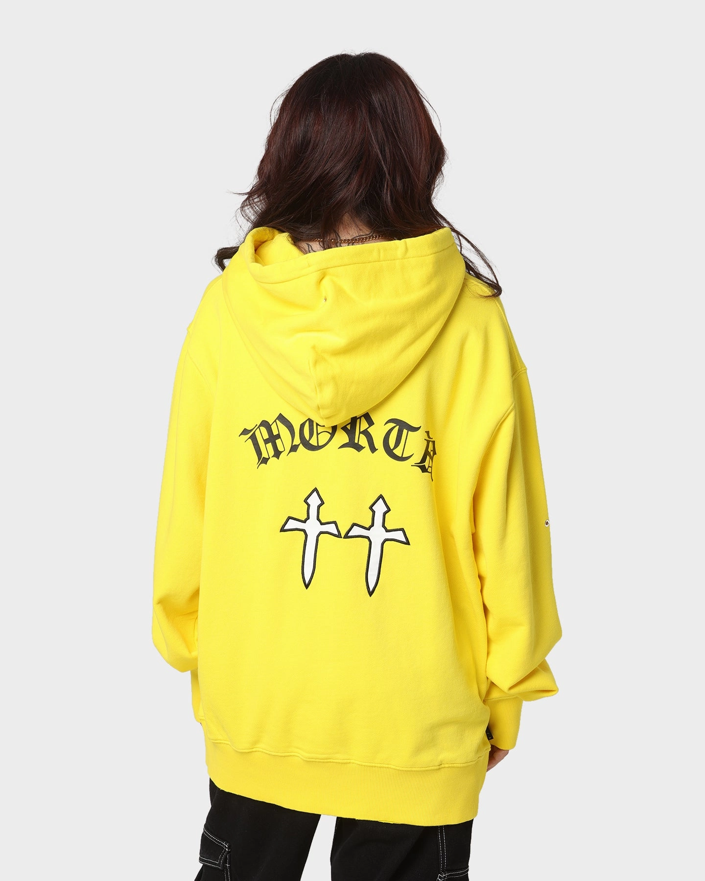 Sporty Shield Saint Morta Day Of The Dead Hoodie Yellow/Black
