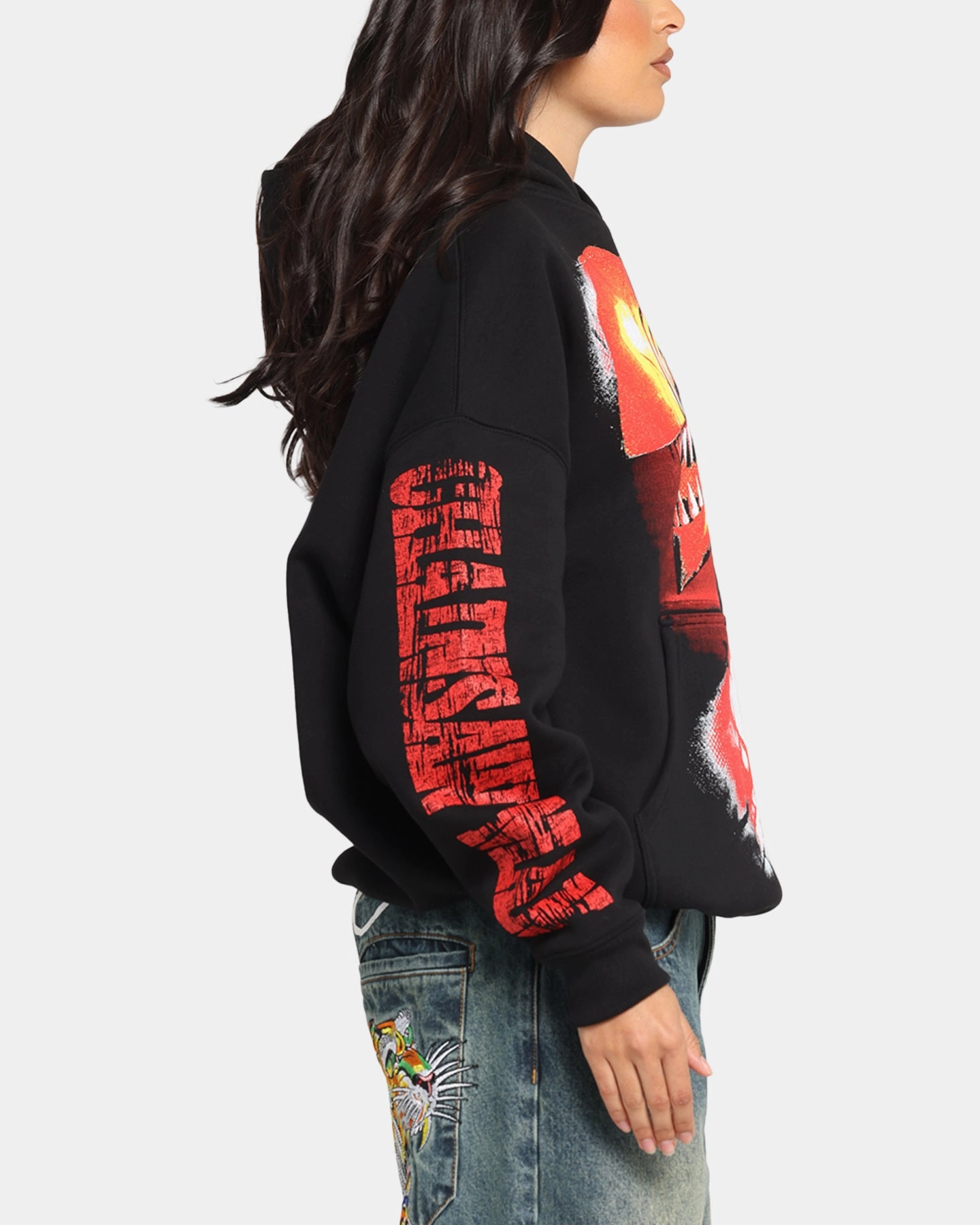 Neutral palette Goat Crew X Chainsaw Man Premium Hoodie Black