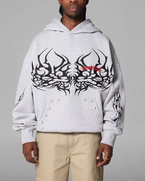 Water-resistant Coffee Shop Vibes Loiter Star Wars Sith Hoodie Grey