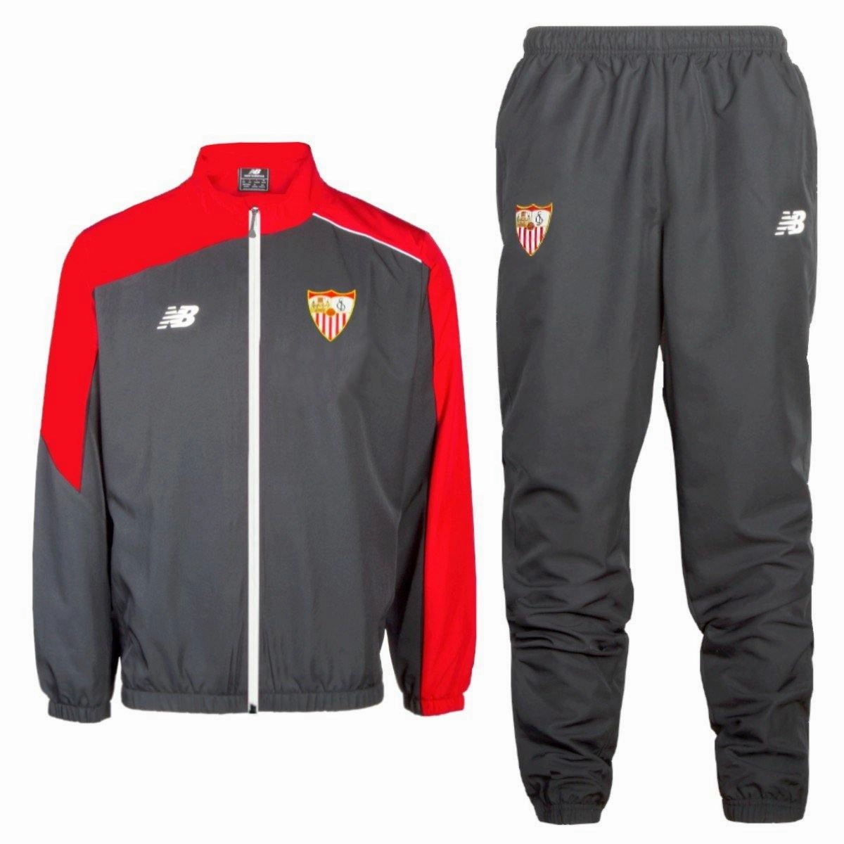Sevilla Presentation Soccer Tracksuit 2015/16 - New Balance UltraSoft Brushed Backing