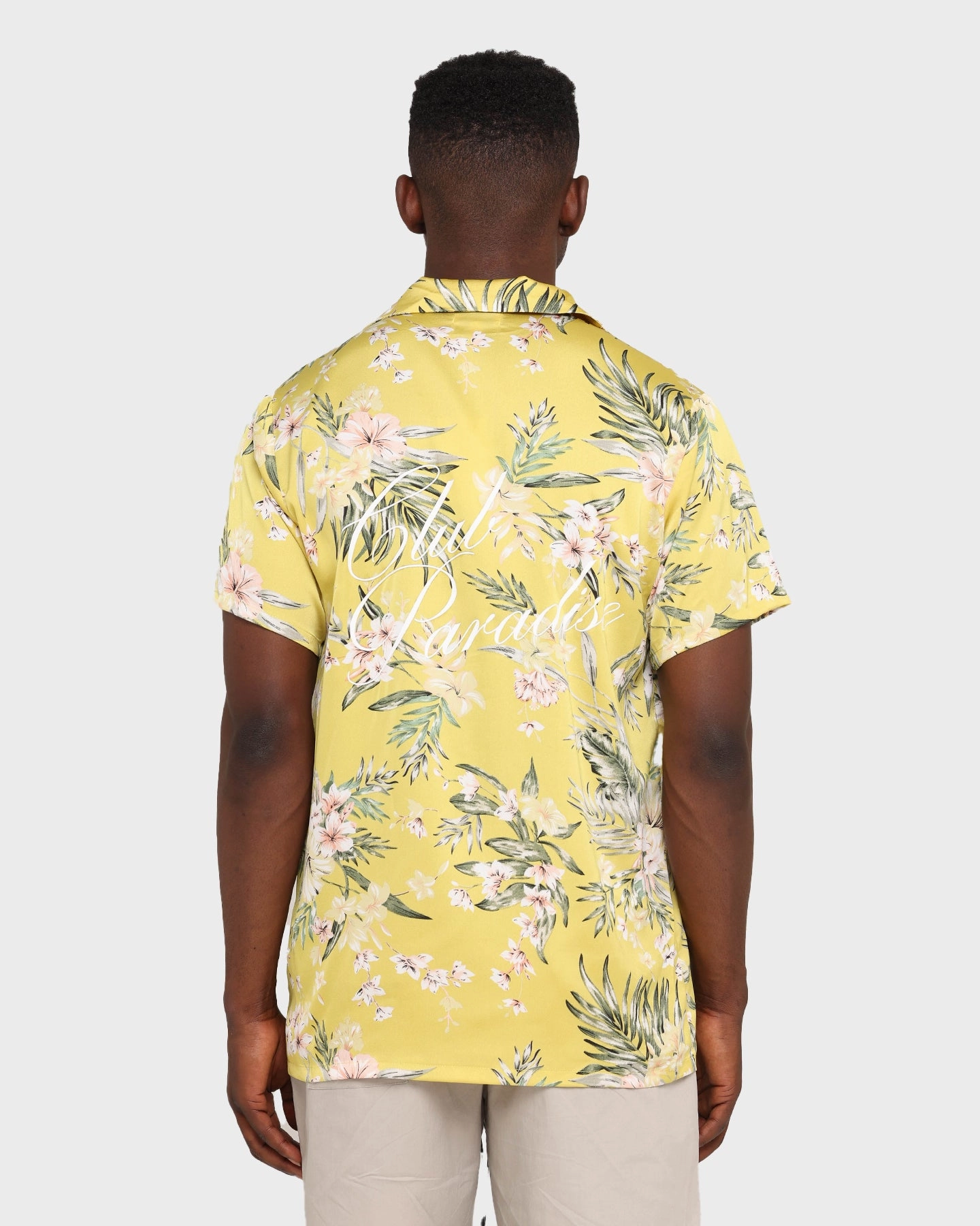 Abstract art Poolside Lounge Club Paradise Lounge Shirt Yellow