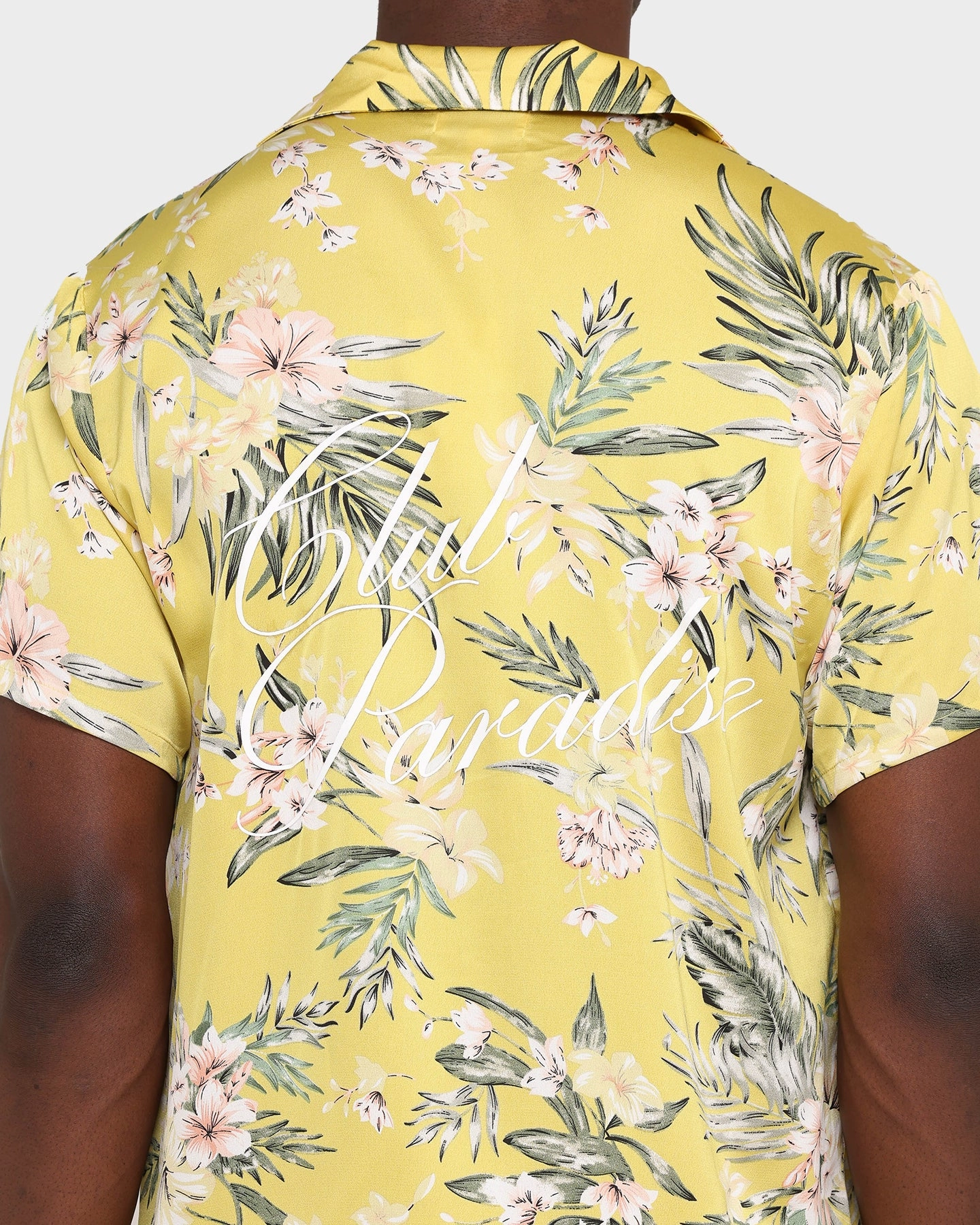 Club Paradise Lounge Shirt Yellow Neutral Tone