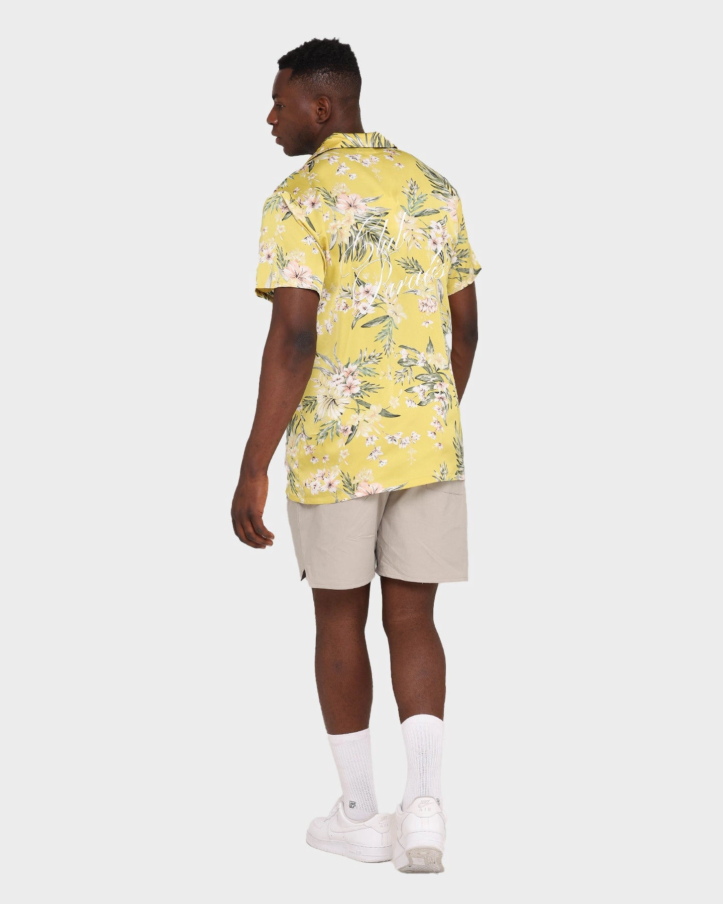 Modern Fit Club Paradise Lounge Shirt Yellow