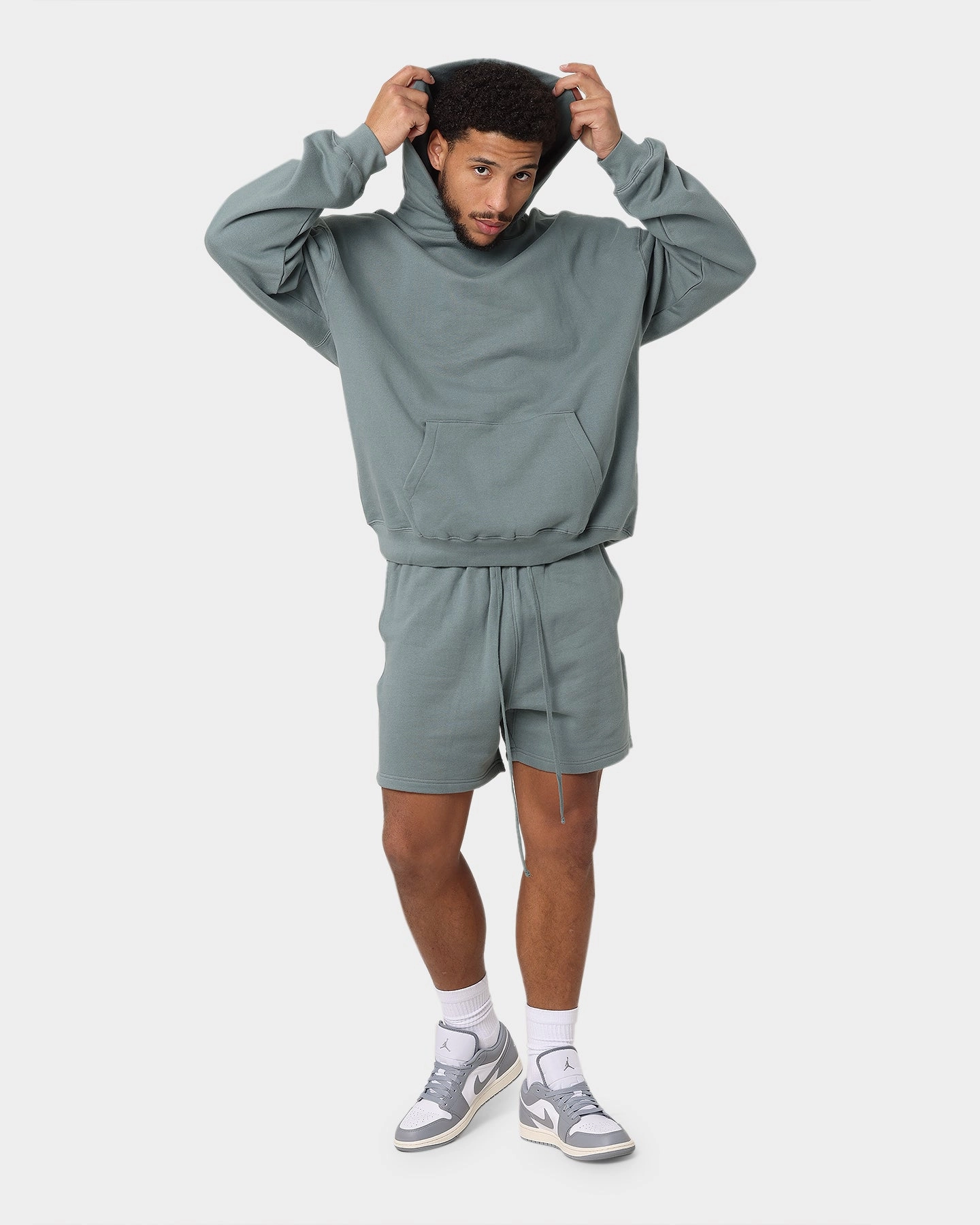 MNML Every Day Hoodie Dark Teal indoor gathering