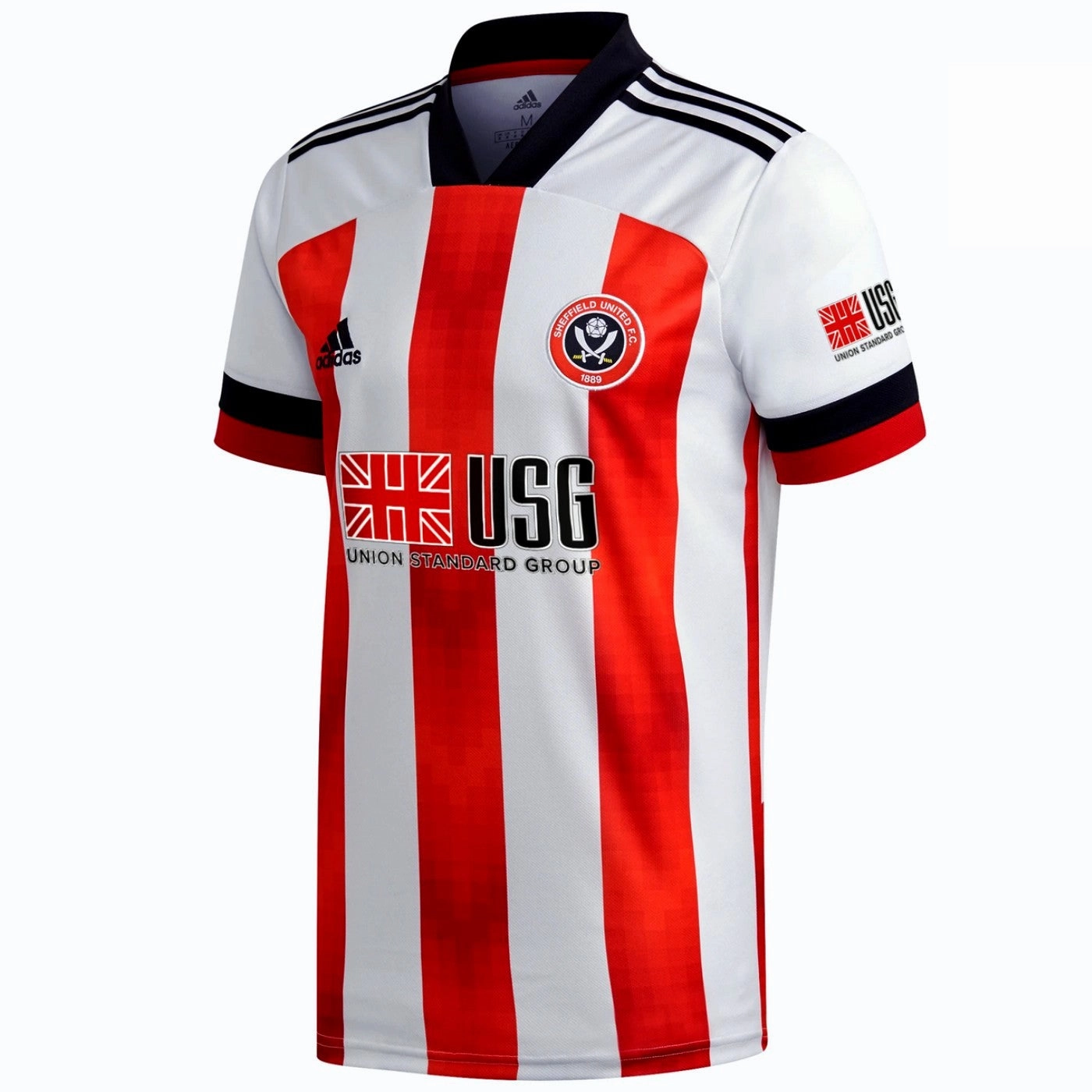 Zipper Closure WrinkleResistant Texture Sheffield United Home soccer jersey 2020/21 - Adidas