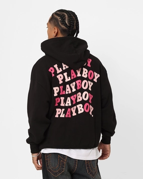 Playboy Wavy Stack Hoodie Black doctors