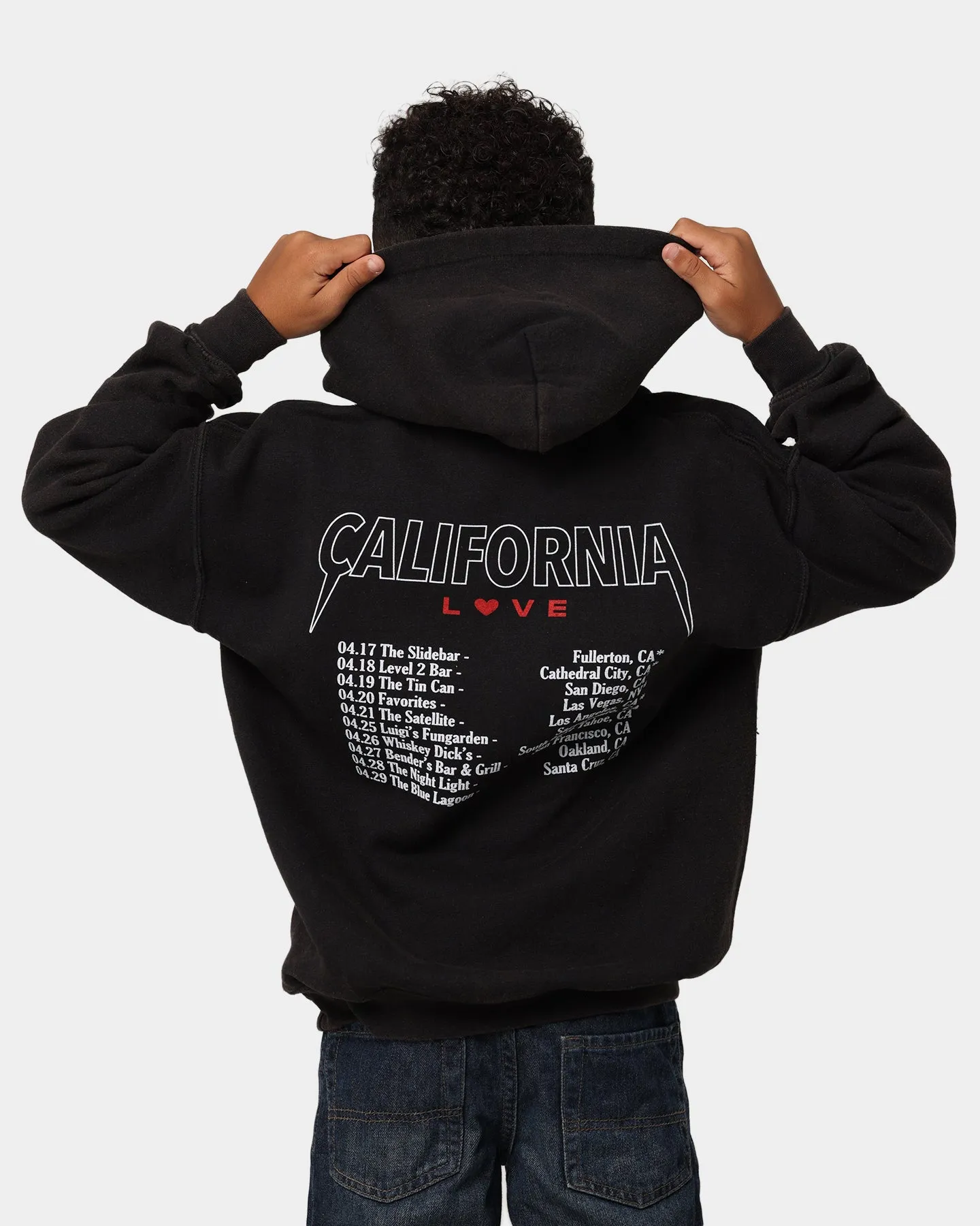 Shortie Kid's California Love Hoodie Black Sympathy wedding ceremony