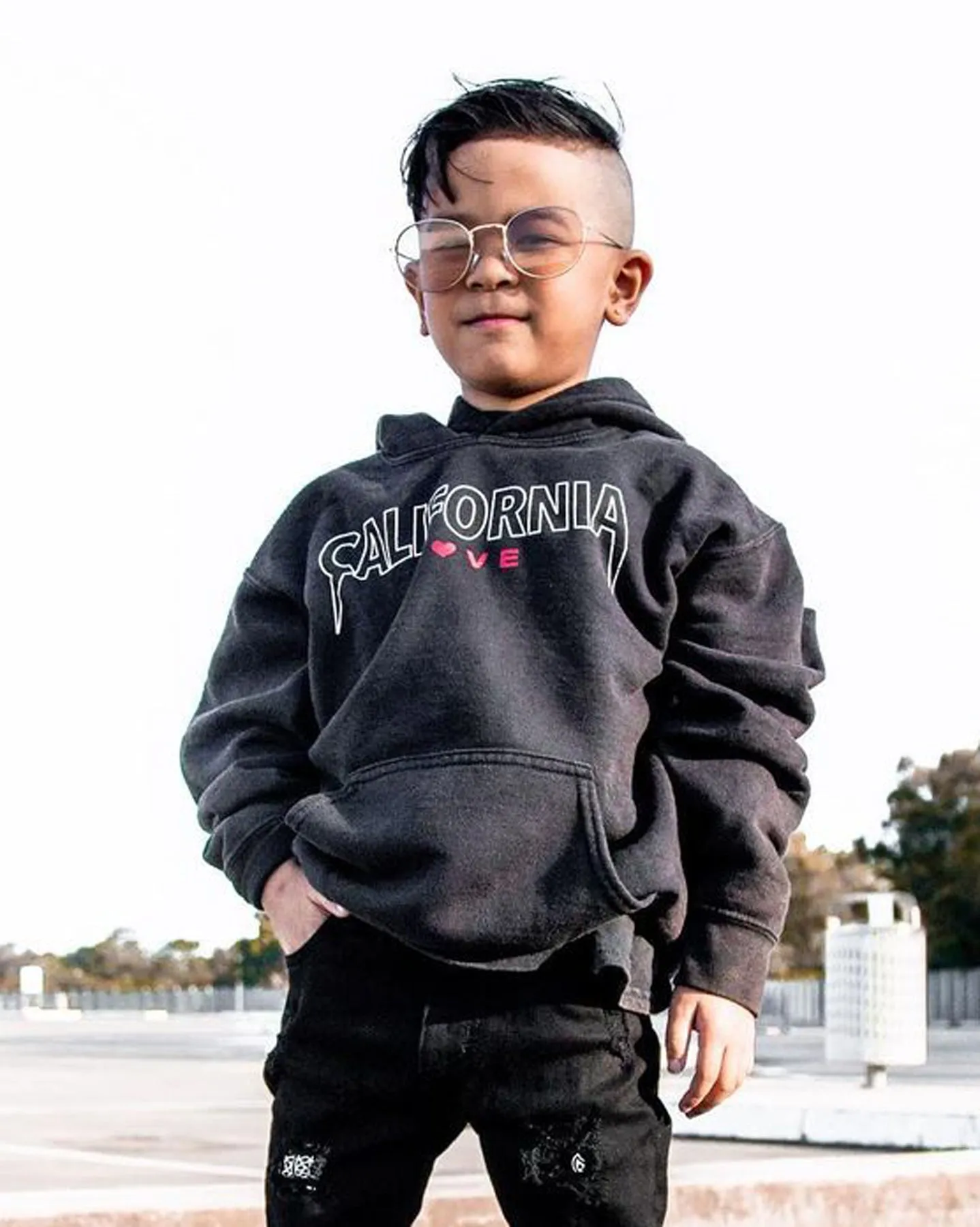 Casual Announce Shortie Kid's California Love Hoodie Black