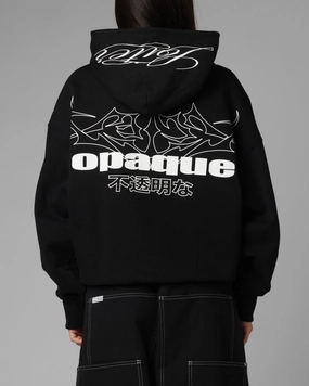 Loiter Opaque Premium Hoodie Black Smooth Finish