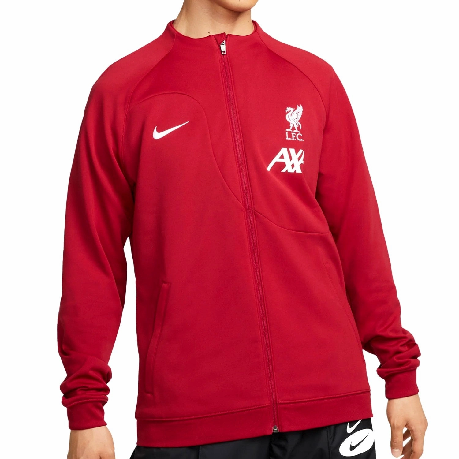 Liverpool FC pre-match presentation Soccer jacket 2022/23 red - Nike Wool