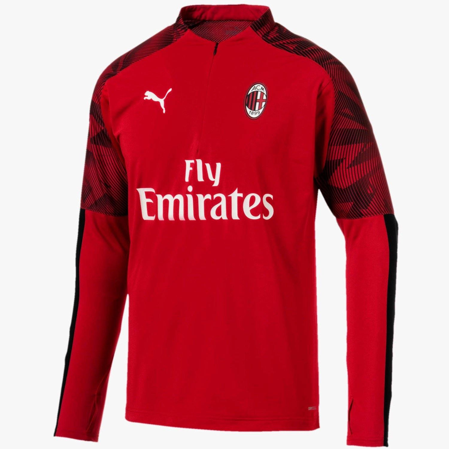 AC Milan soccer training technical top 2019/20 red - Puma UltraStretch
