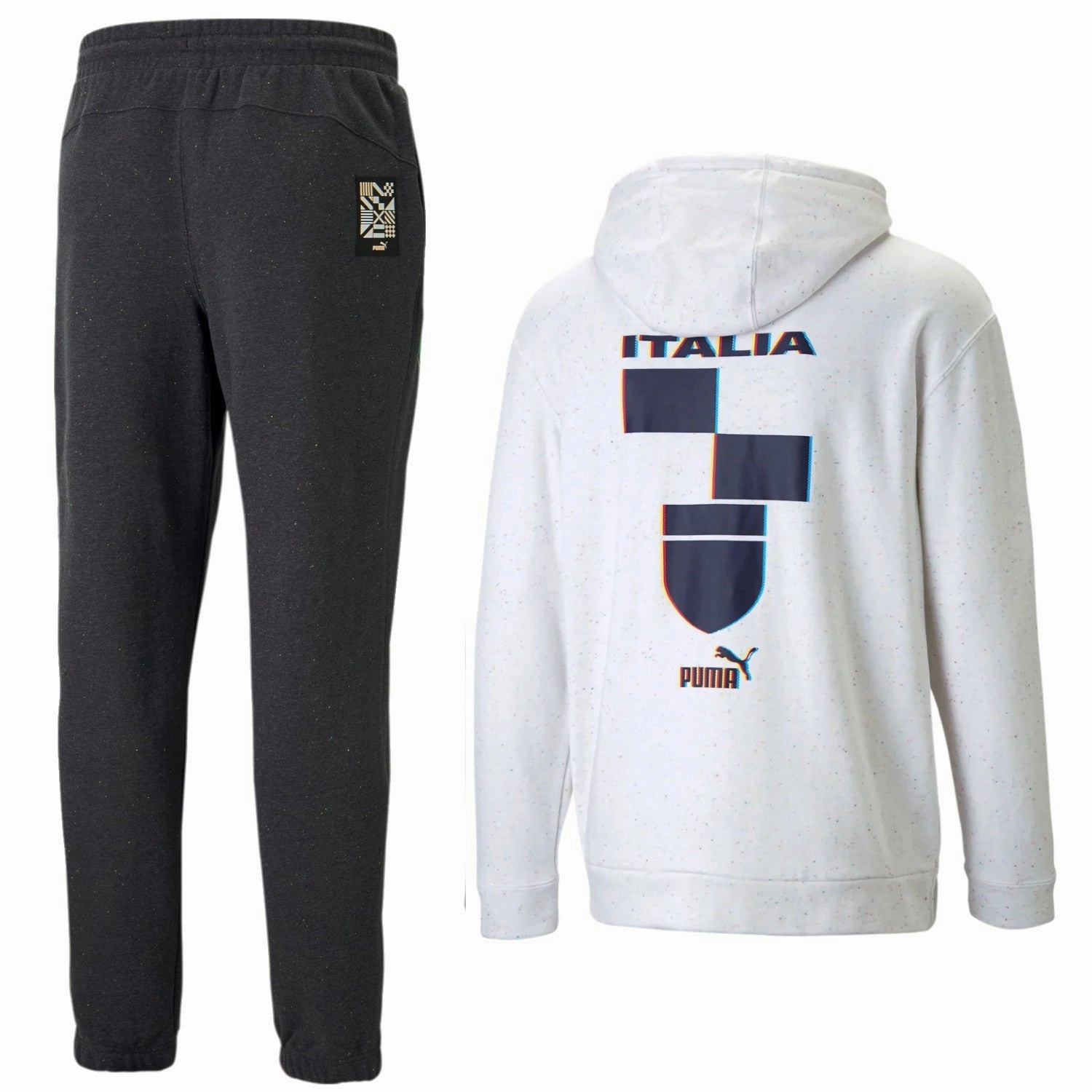 Italy Casual Fans hooded presentation tracksuit 2022/23 - Puma badminton pattern venue