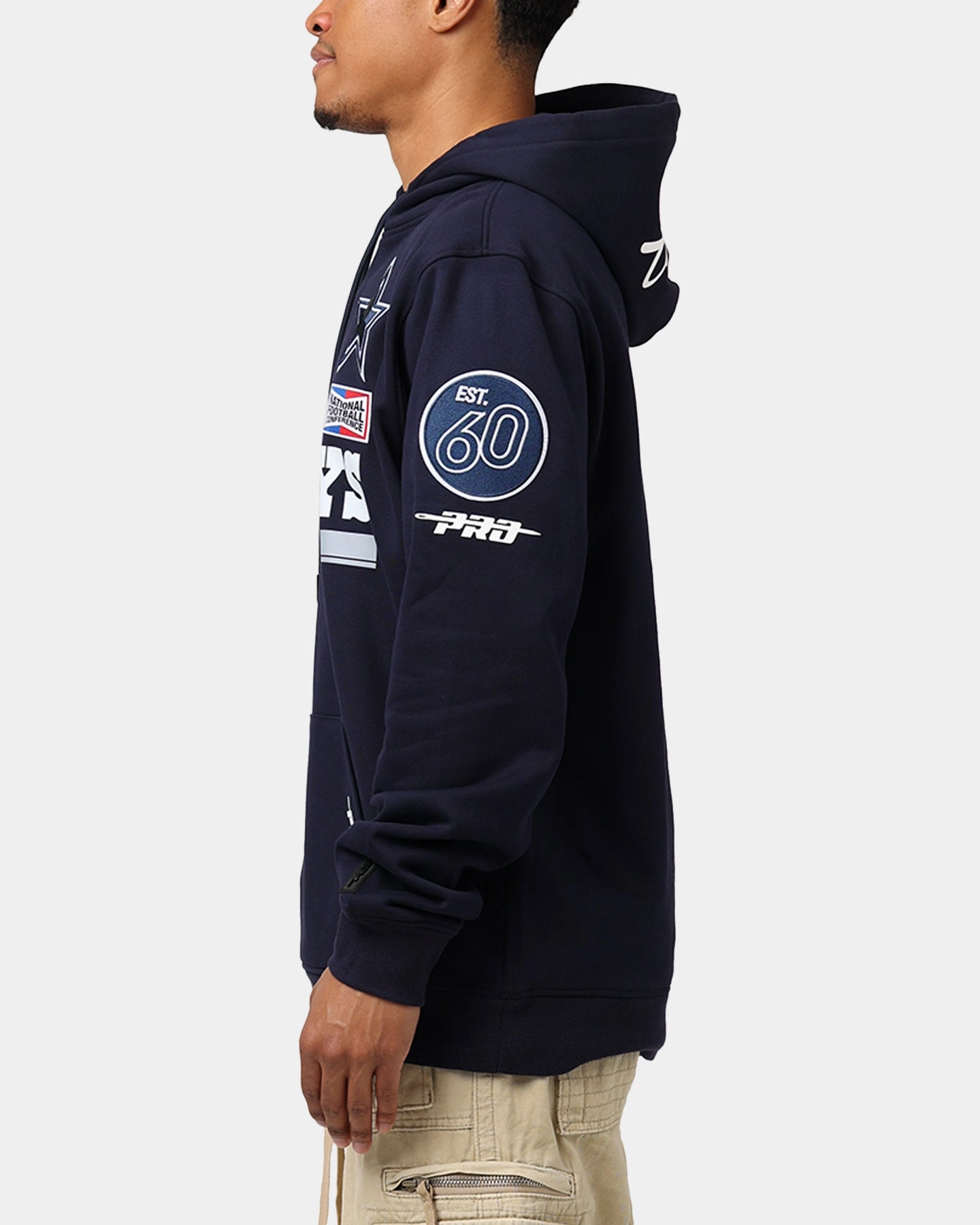Pro Standard Dallas Cowboys Fast Lane Hoodie Midnight Navy Active Edge