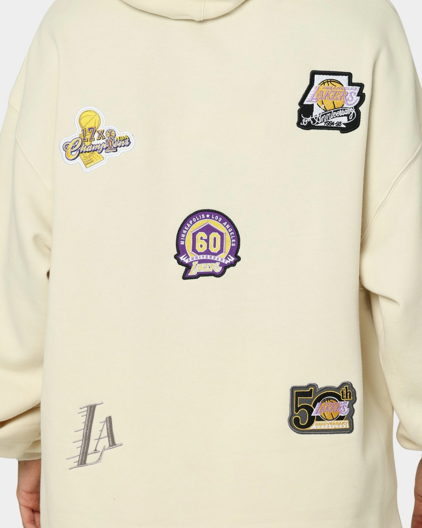 popular in Africa Mitchell & Ness Los Angeles Lakers Anniversary Hoodie Khaki