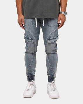 Saint Morta Aera Denim Joggers Dirty Denim Anti Bacterial Treatment