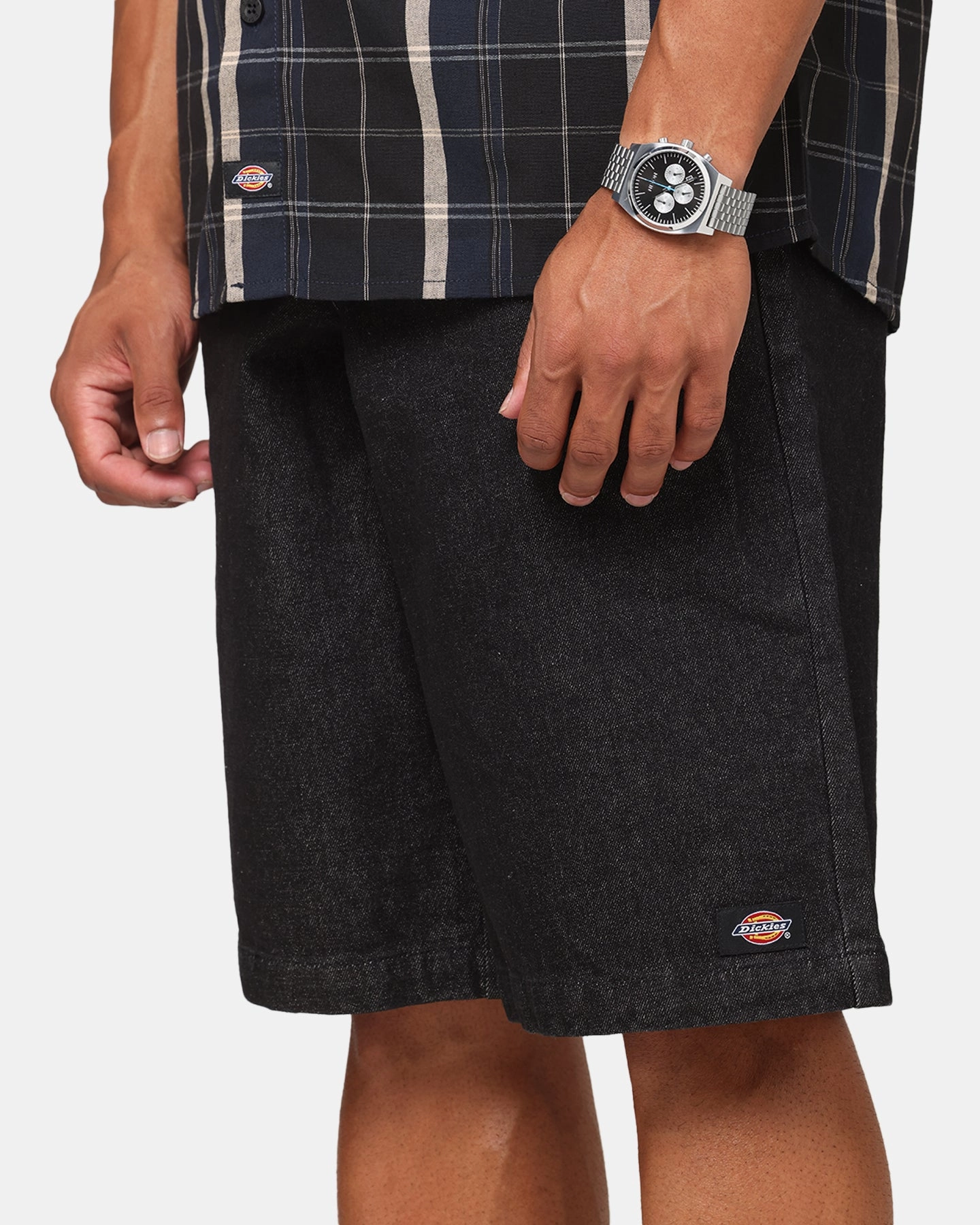 Dickies 42283 13" Loose Fit Shorts Black Durable Hem Finishing Casual Clothing