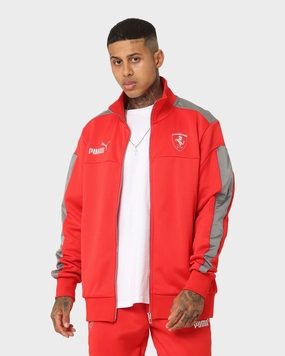Puma X Ferrari Motorsports MT7 Monochrome Track Jacket Rosso Corsa Propagate