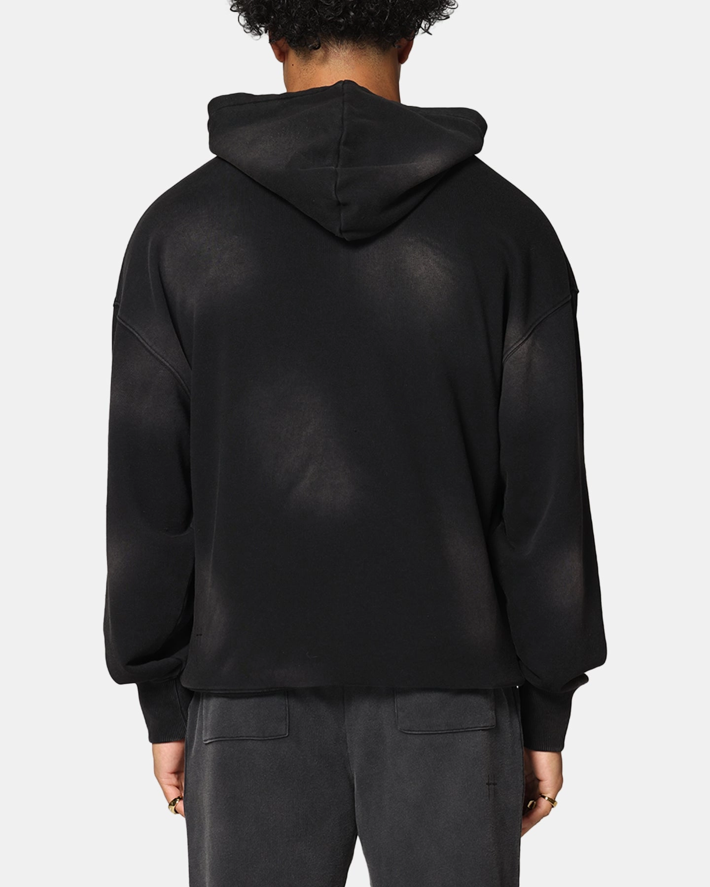 Trend Feel Saint Morta Gothic Zip Hoodie Sunfade Black