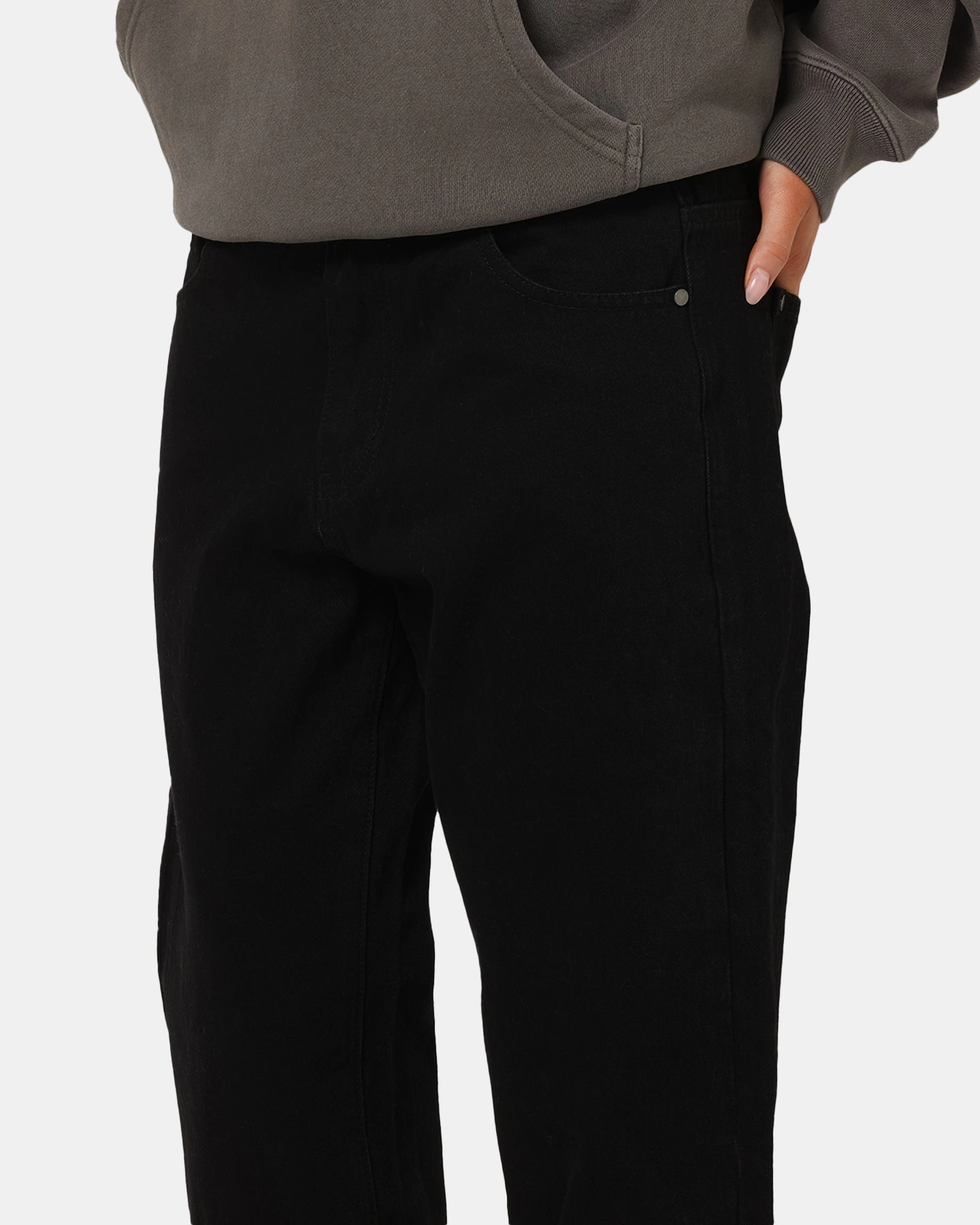 Outdoor Adventure Party Look Youth Style Saint Morta Psykhe Jeans Black Stonewash