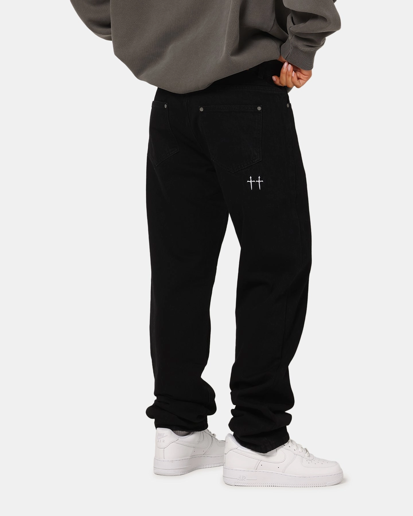 Holiday Vibes Athlete Fit Quick Wash Saint Morta Psykhe Jeans Black Stonewash