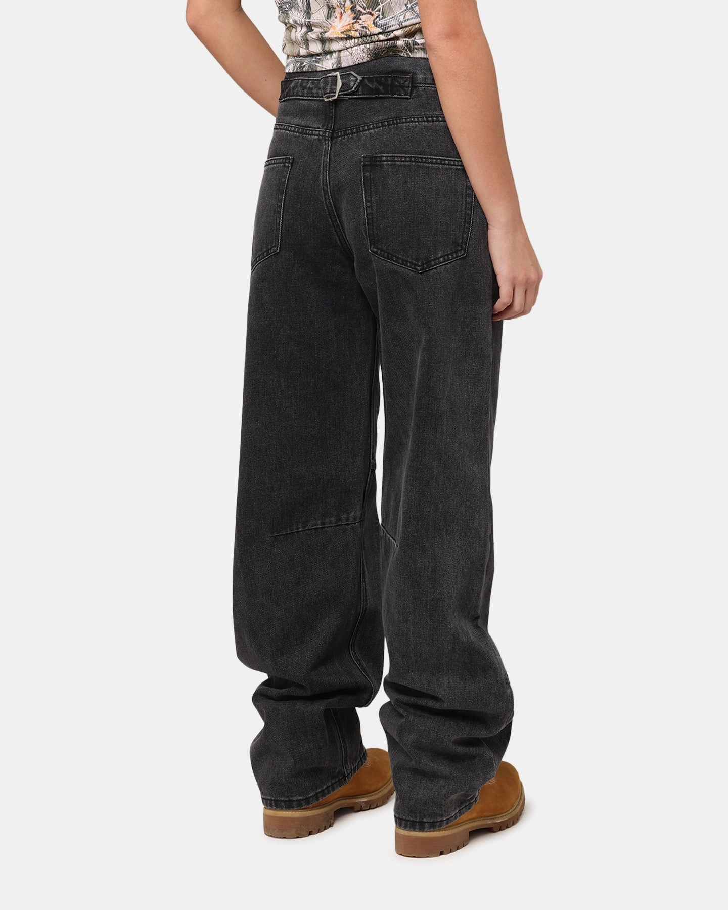 XXIII Women's Buckle Baggy Jeans Vintage Black Spring Mood Party Look Classic Vibrant Trendy