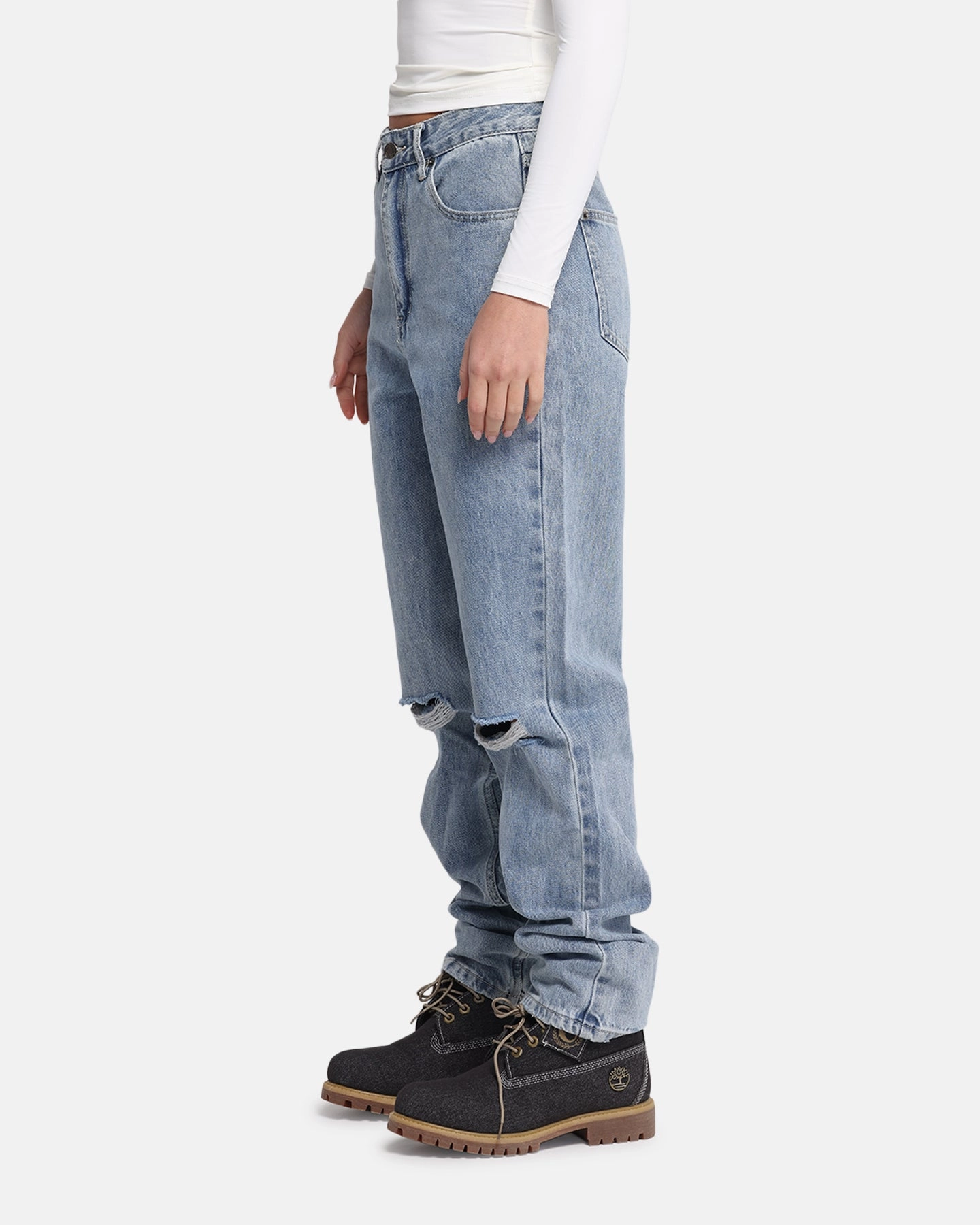 Neutral Outfit Piece XXIII Women's Straight Leg Jeans Blue Denim