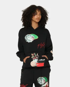 Jordan Flight Artist Series Fleece Pullover Jacket Black/Sail Storm Fit city lights