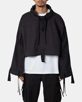 Outerwear Modern Outdoor Gear MNML Cropped Strappy Jacket Black