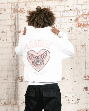 Saint Morta Paradise Lost Hoodie White Weatherproof Zippers