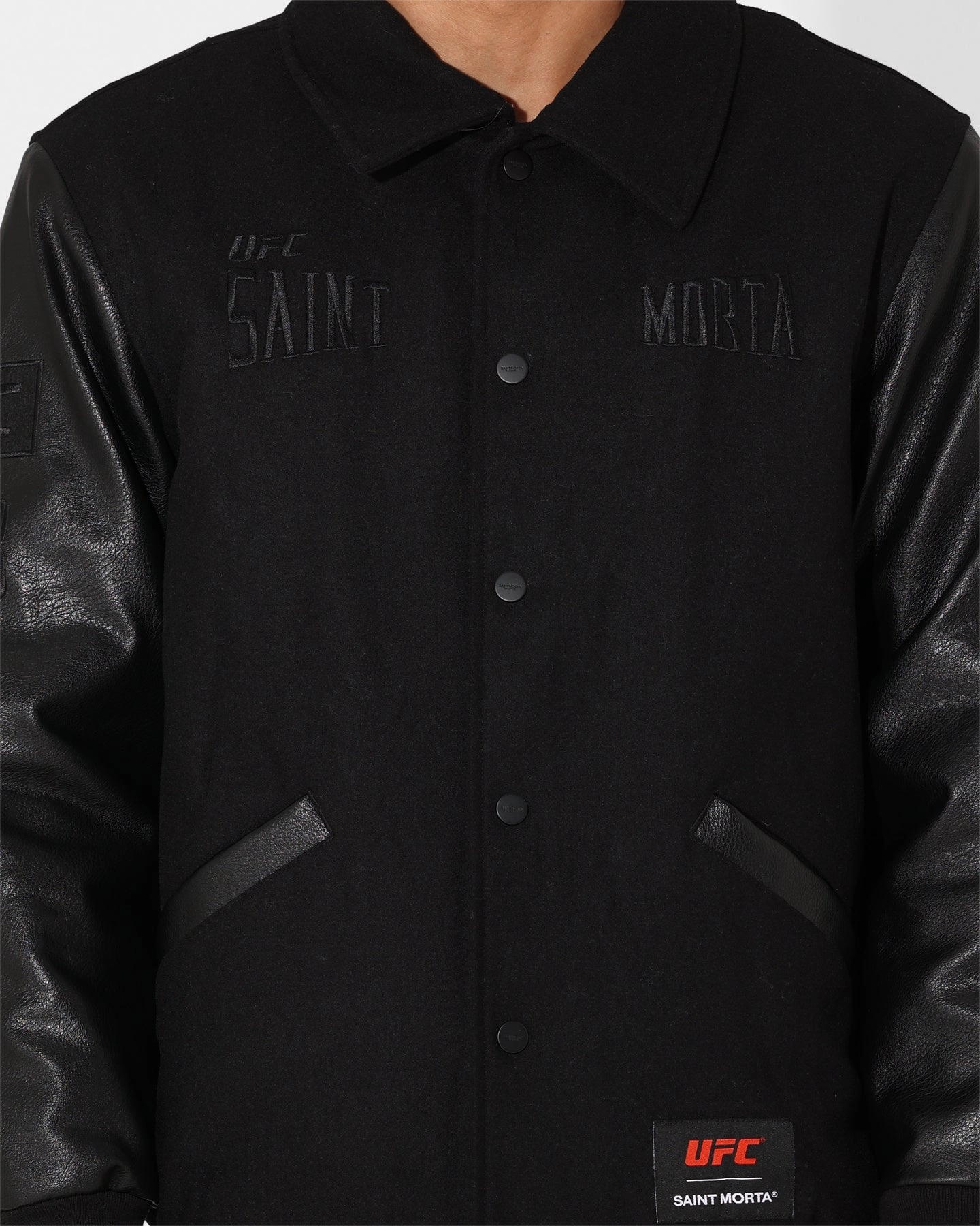 Loose-fit Saint Morta X UFC Championship Jacket Black/Black