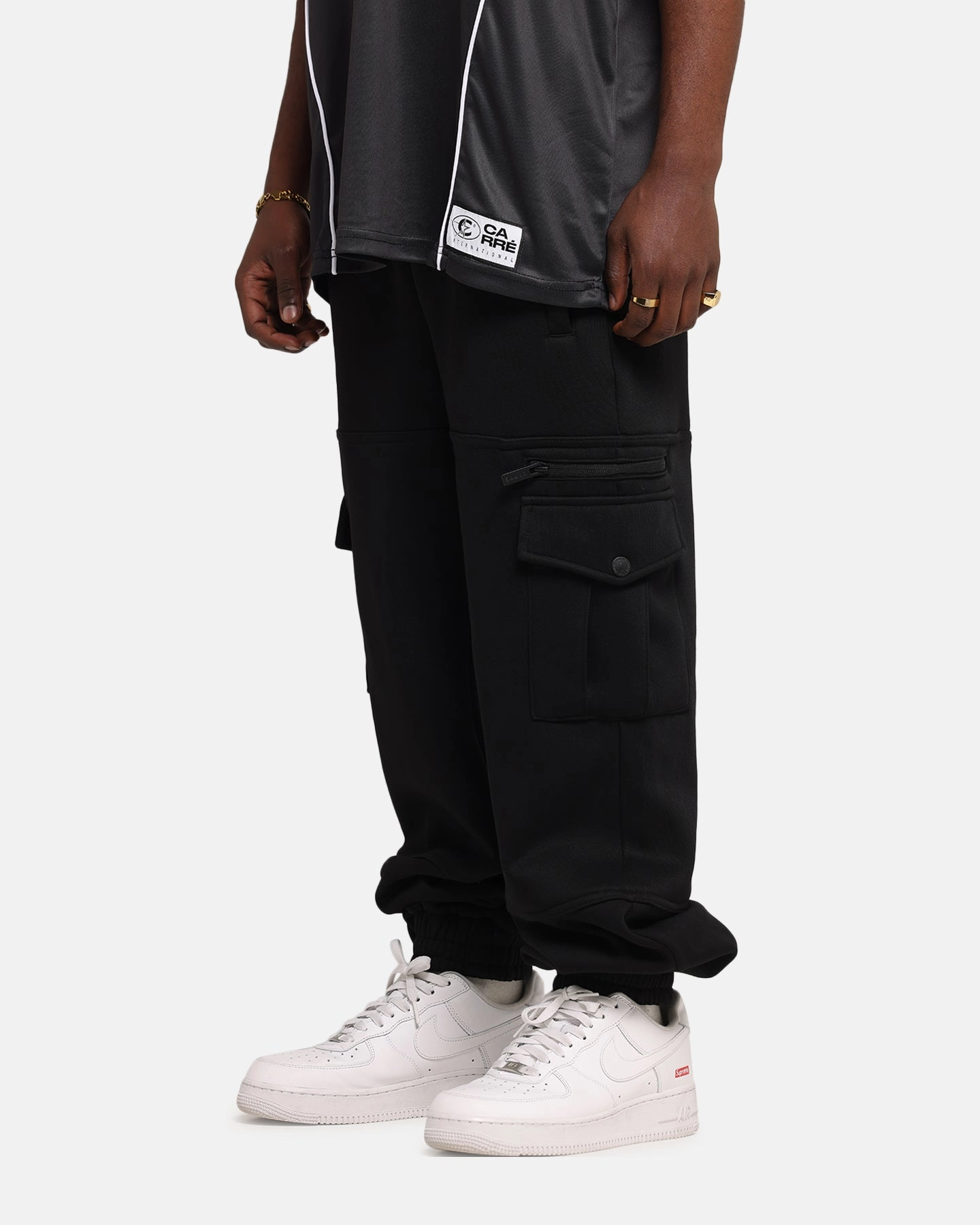 Recycled fibers Carre Weathergear Trackpants Black