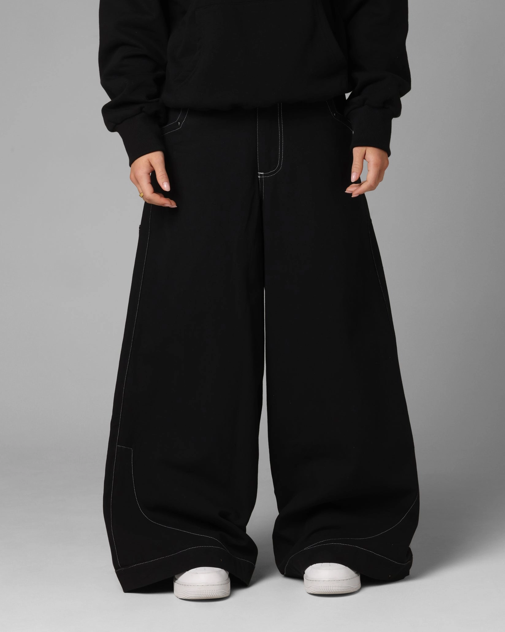 City Approved Loiter F-22 Raver Jeans Black