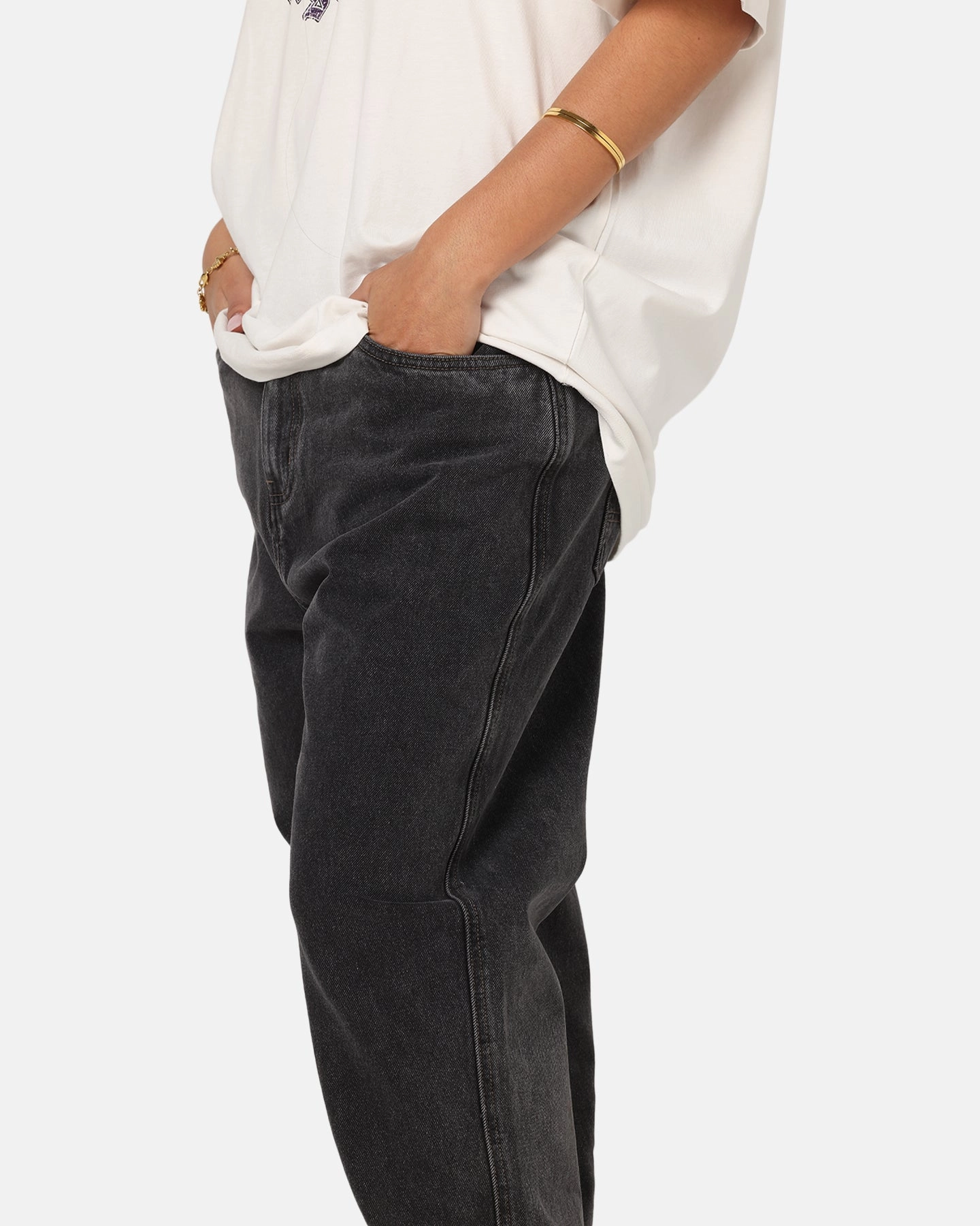 Morning Stroll Evening Stroll Trend Setter Gym Ready Slim Teen Outfit S Double Denim Standard Jeans Faded Black