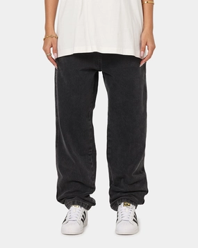 Street Basics Chic Simplicity S Double Denim Standard Jeans Faded Black