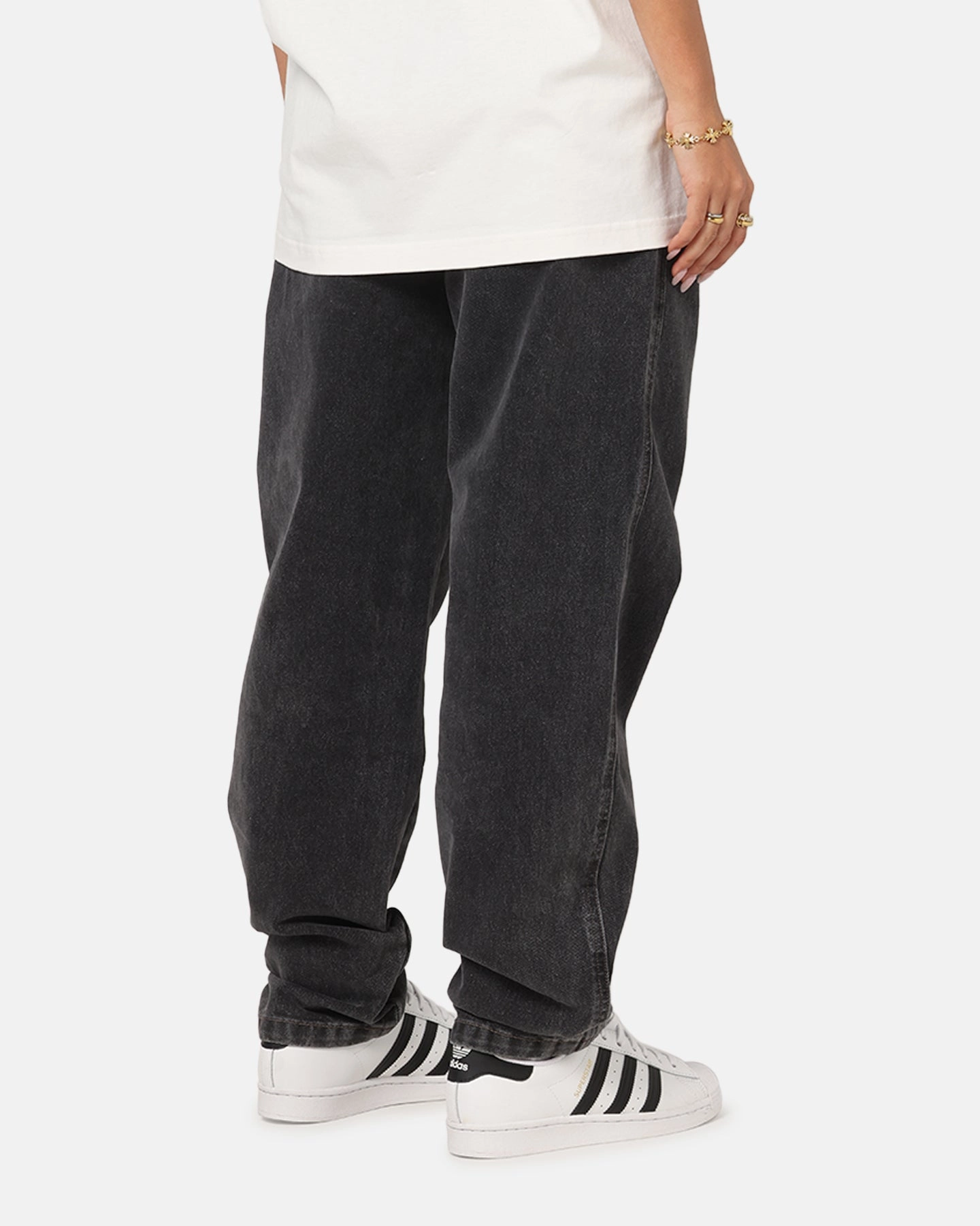 Nature Lover Outdoor Adventure Autumn Days S Double Denim Standard Jeans Faded Black