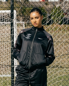Reflective Piping Carr?? X Umbro Unity Track Jacket Black