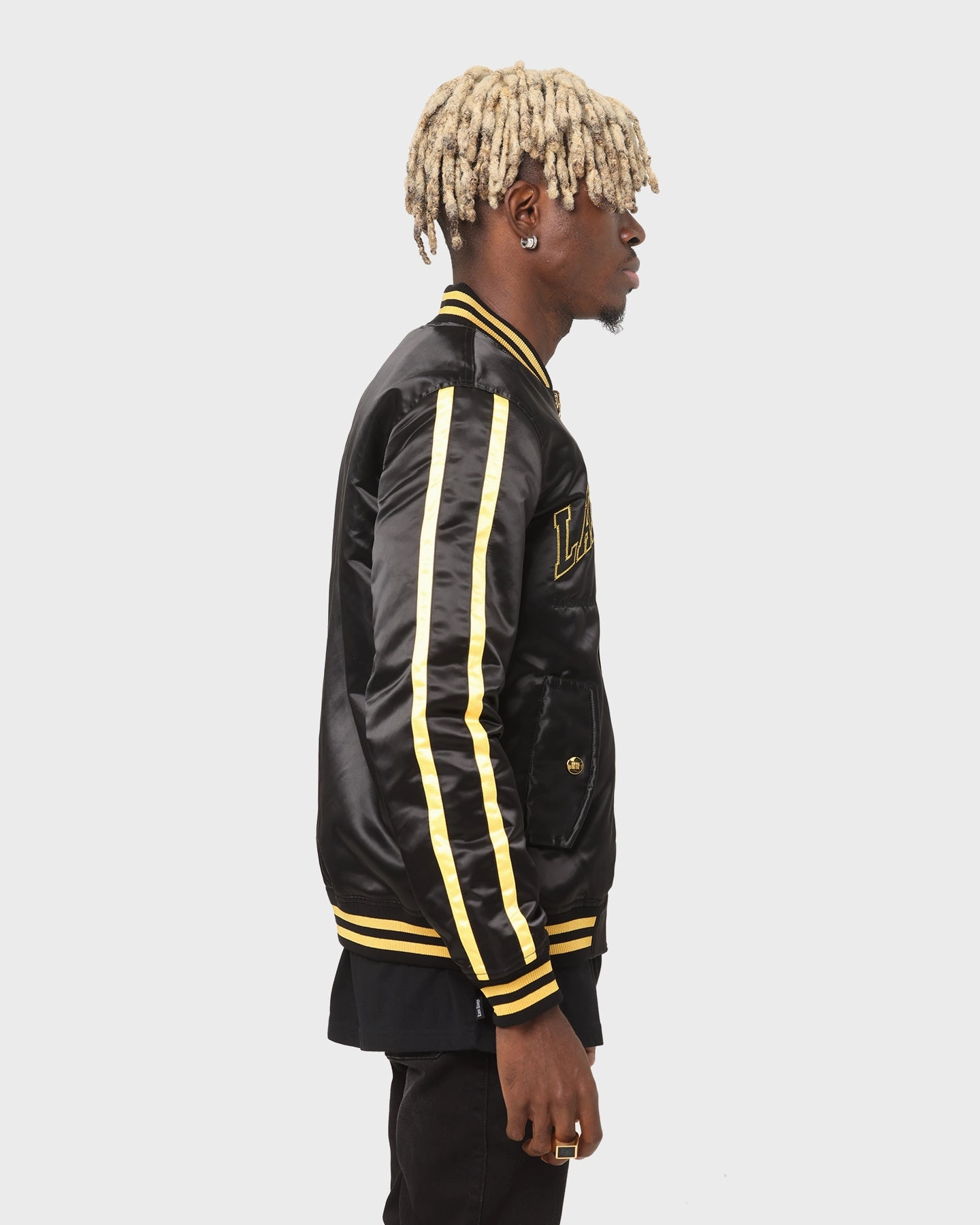 Last Kings LA Pharaohs Varsity Jacket Black picnic - goers