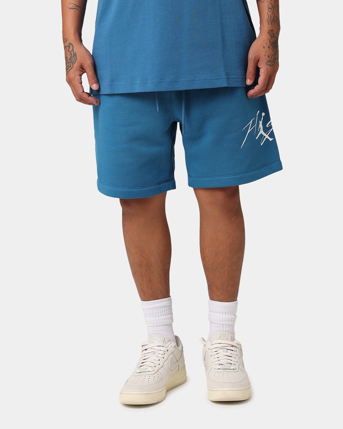 fashion industry Playful Look Jordan Essential Brooklyn Fleece Harbour Shorts Industrial Blue