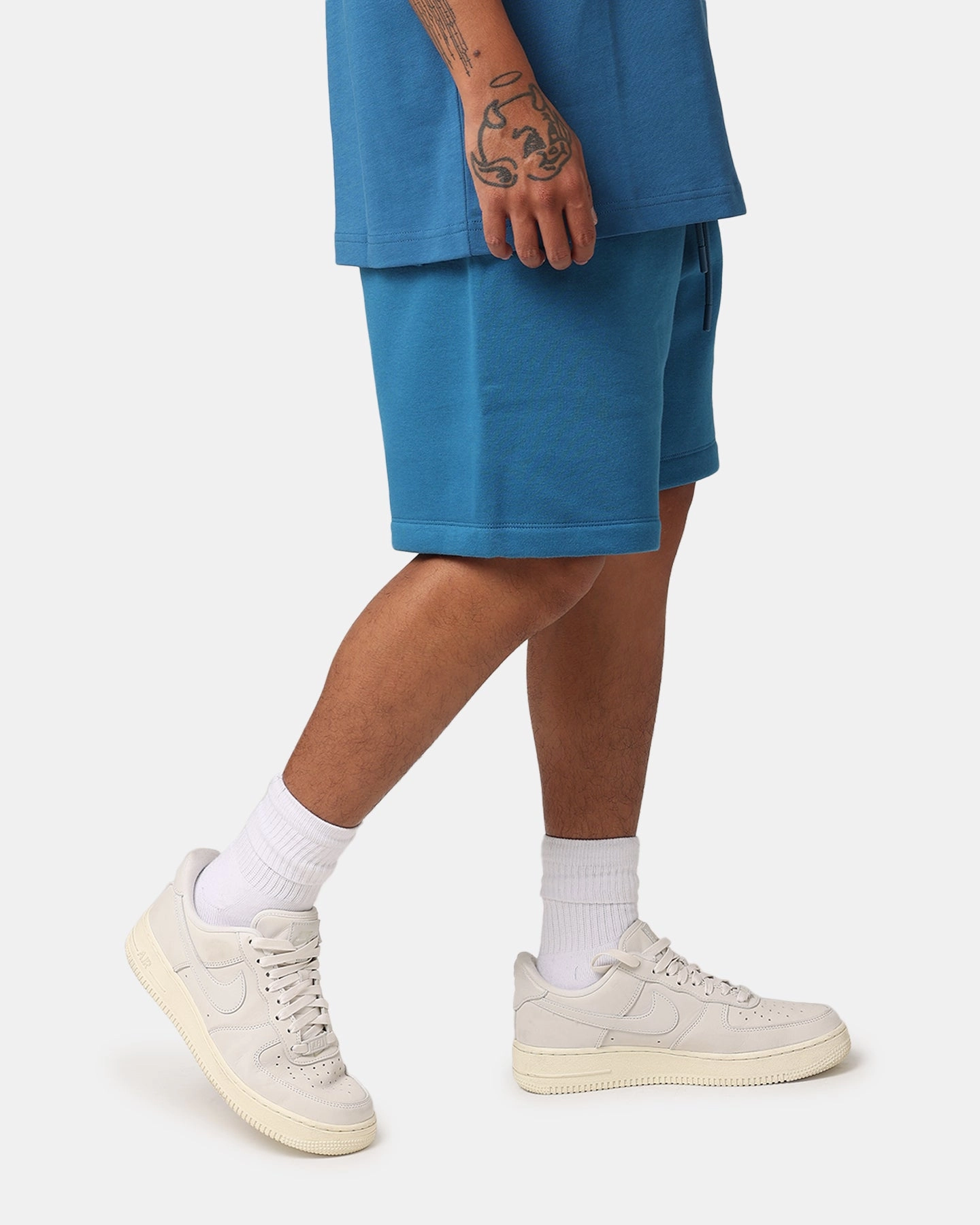 Wrinkle Resistant Treatment Jordan Essential Brooklyn Fleece Harbour Shorts Industrial Blue