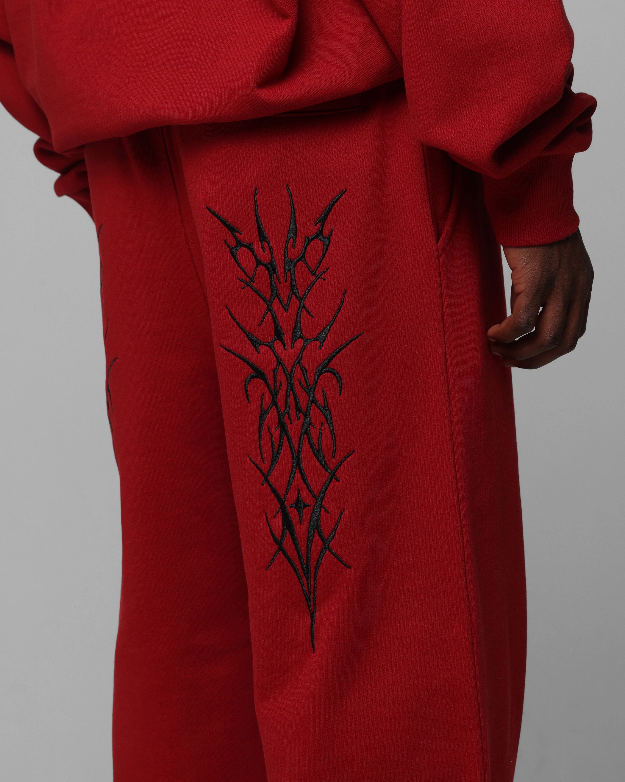 NonIrritatingSeams Loiter Blood Born Track Pants Burgandy