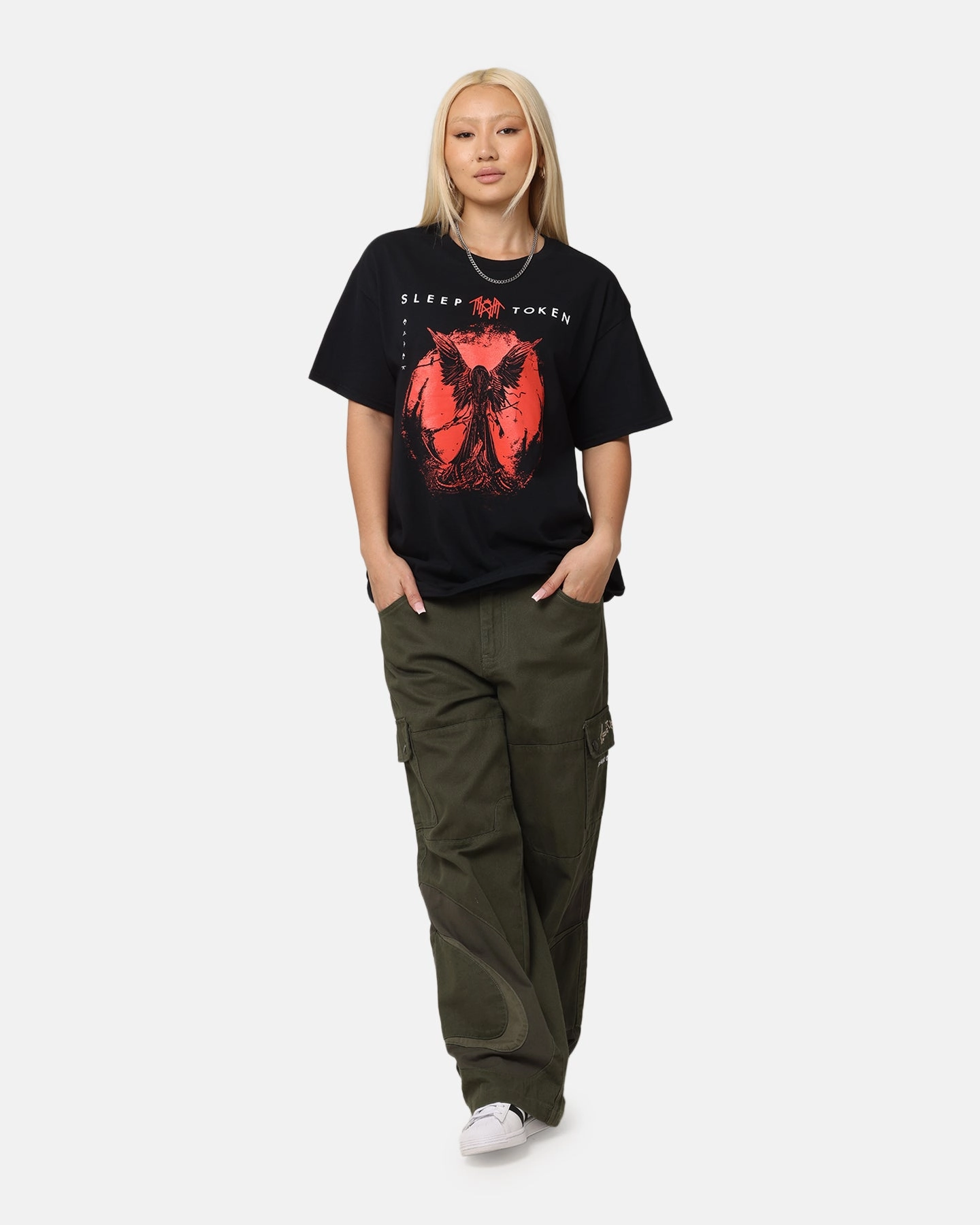 Classic Outfit Style Boat neck style Sleep Token Sleep Token T-Shirt Black