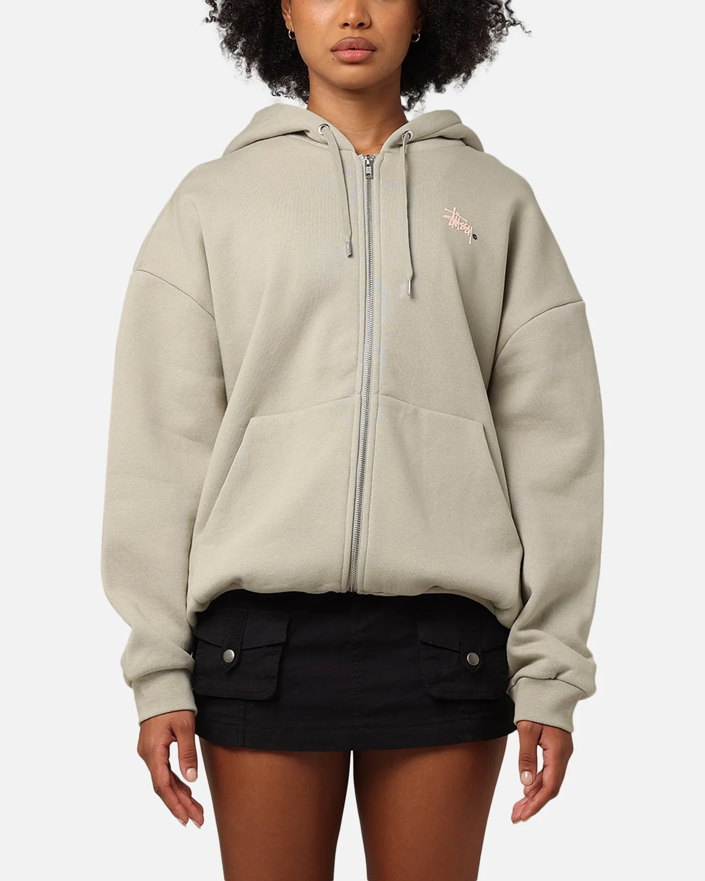 Stussy Graffiti LCB Full Zip Hoodie Pigment Olive Date night