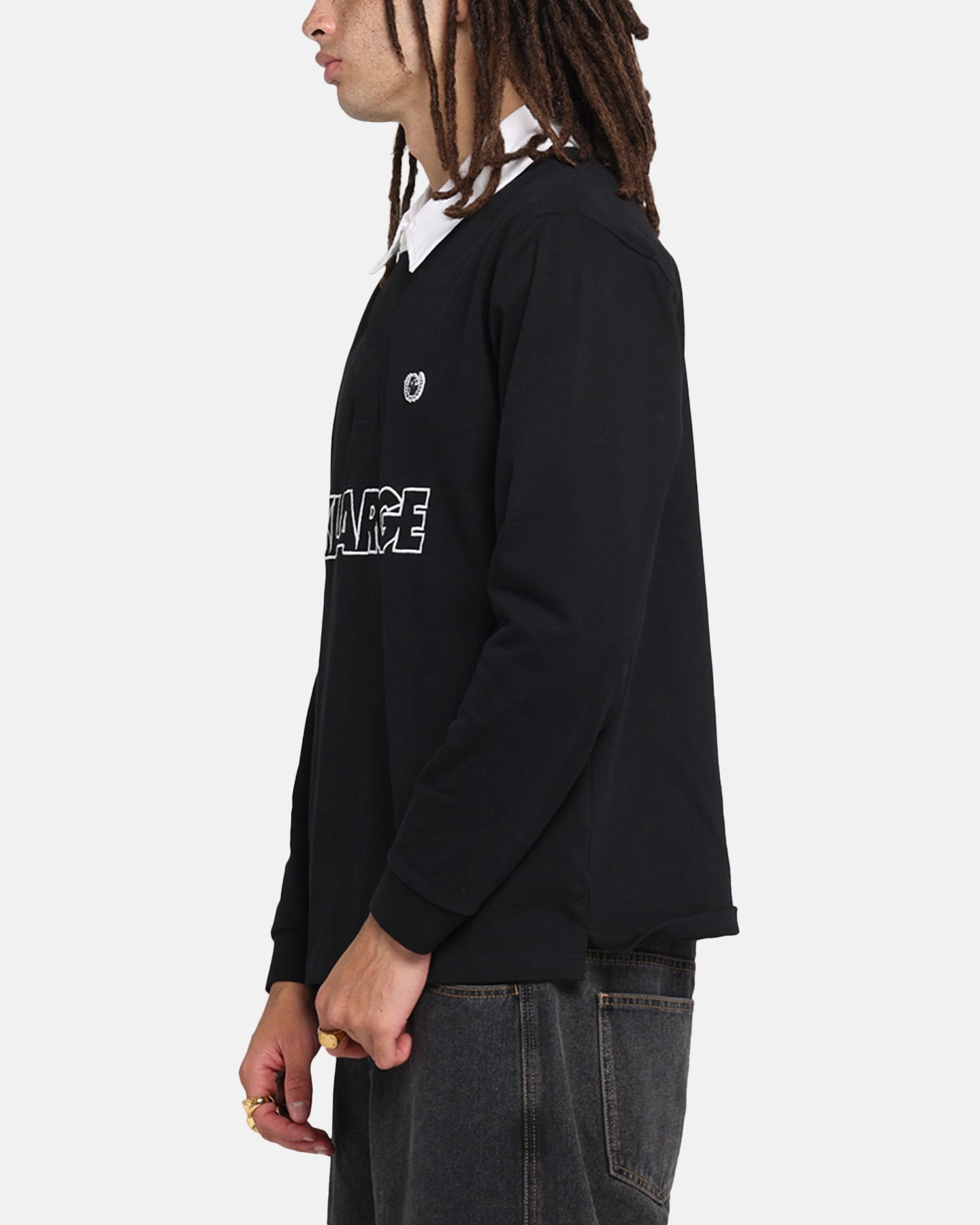 X-Large XL Wreath Rugby Jersey Black Club Attire